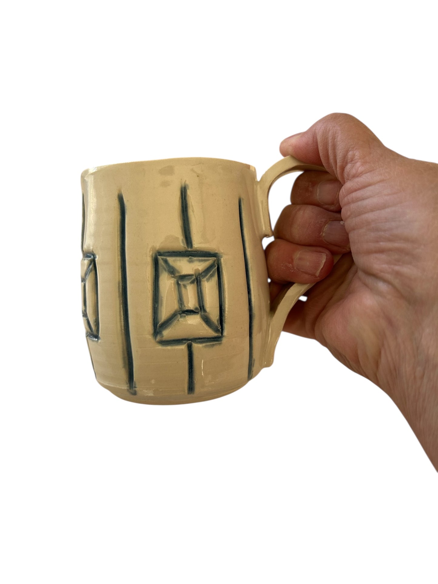 Carved Minimalism Mug #4 with Santa's Buckle Designs