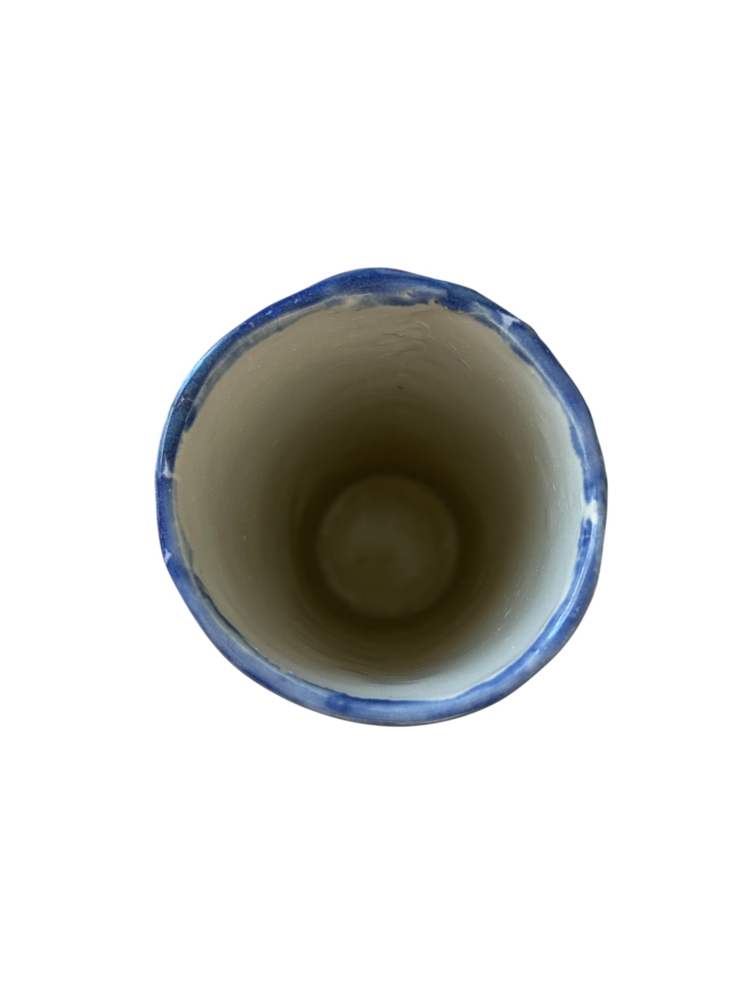 Tall Handpainted Vase #31 with Pinecones Designs