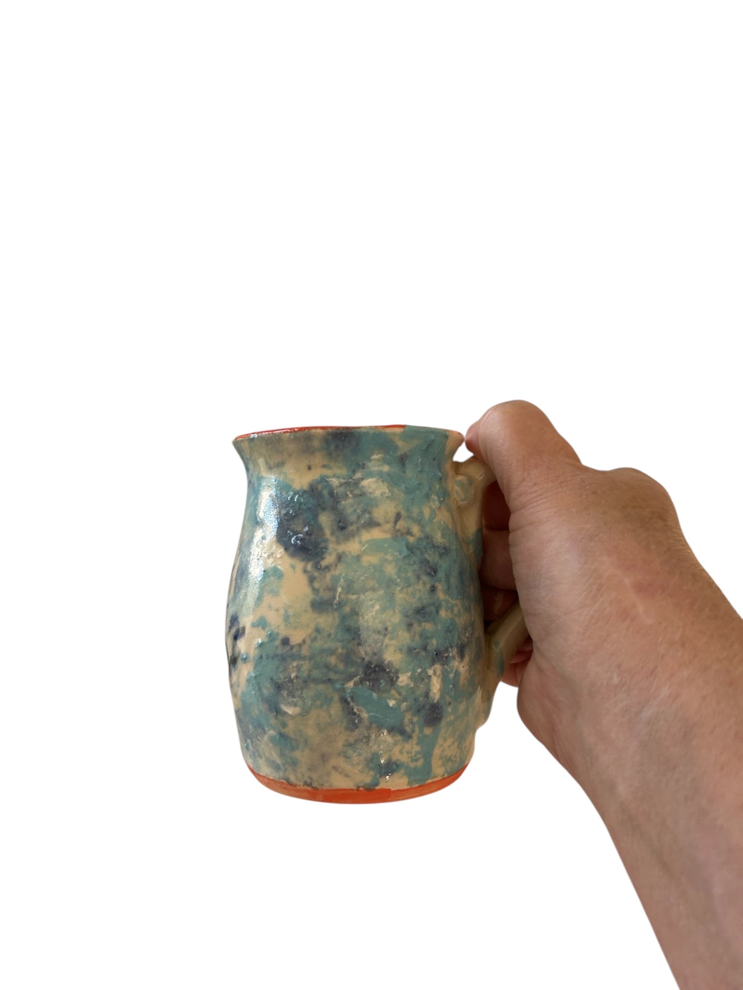 Textured Breakfast Set #11 with Iced Leaf in Winter Blue