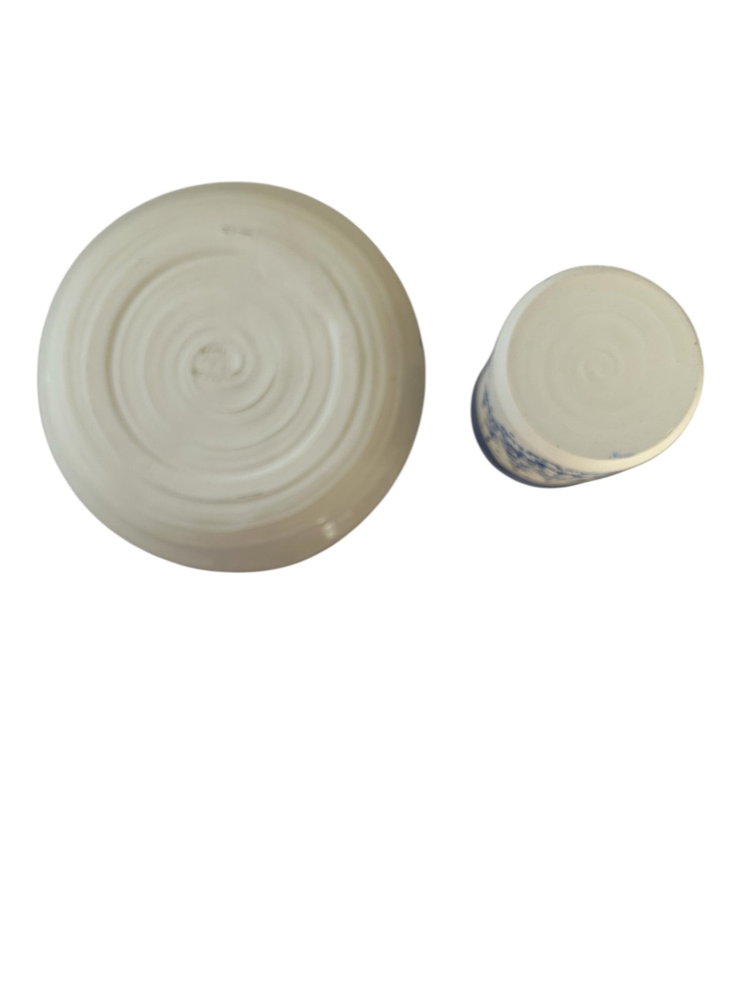 Monoprint Breakfast Set #12 with Log Cabin Winter Scene