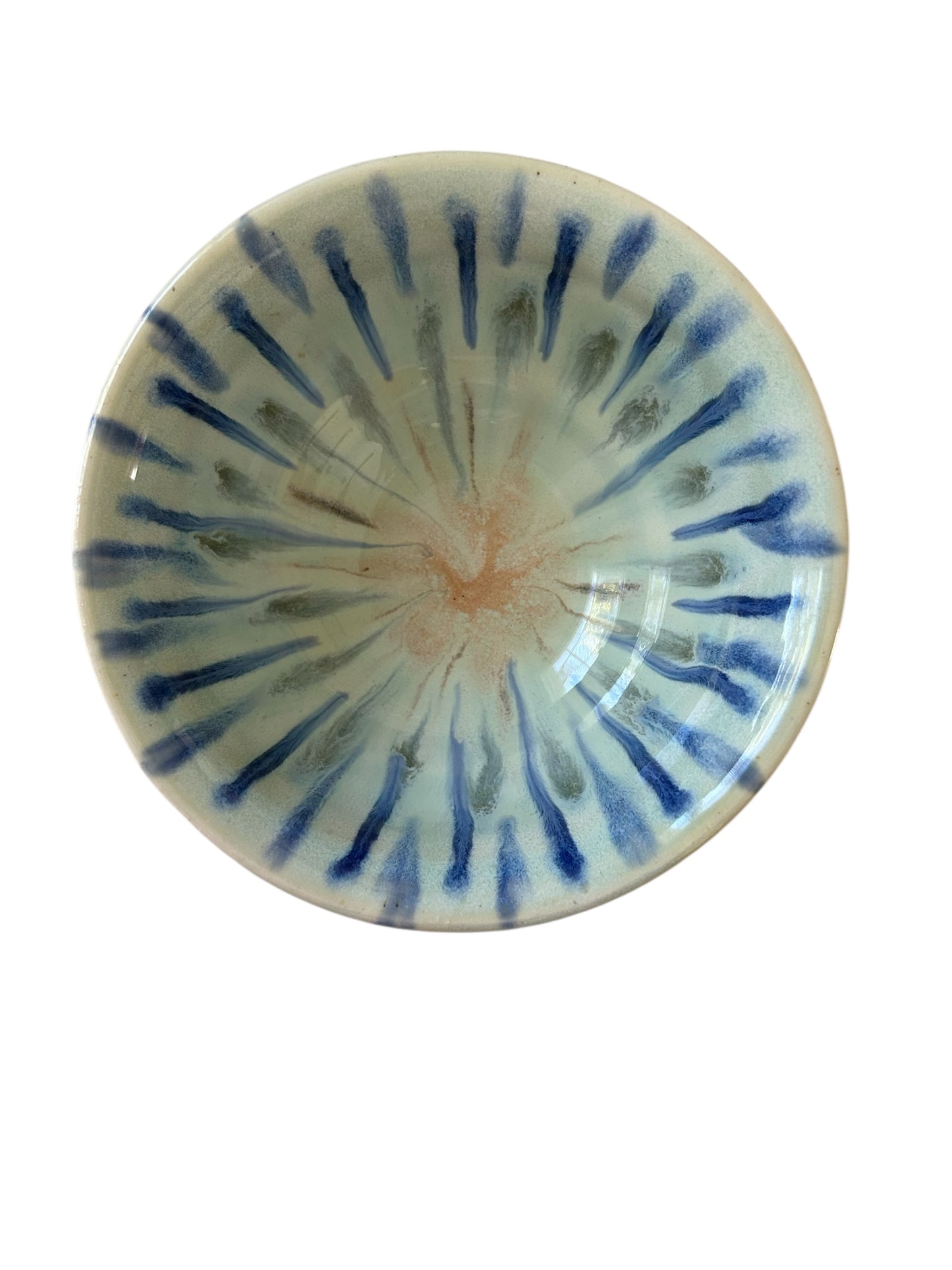 Small Wheel-Thrown General-Purpose Bowl #21 with Peacock Glaze