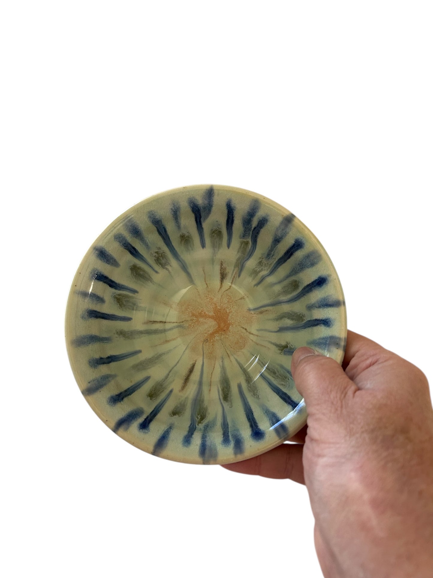 Small Wheel-Thrown General-Purpose Bowl #21 with Peacock Glaze