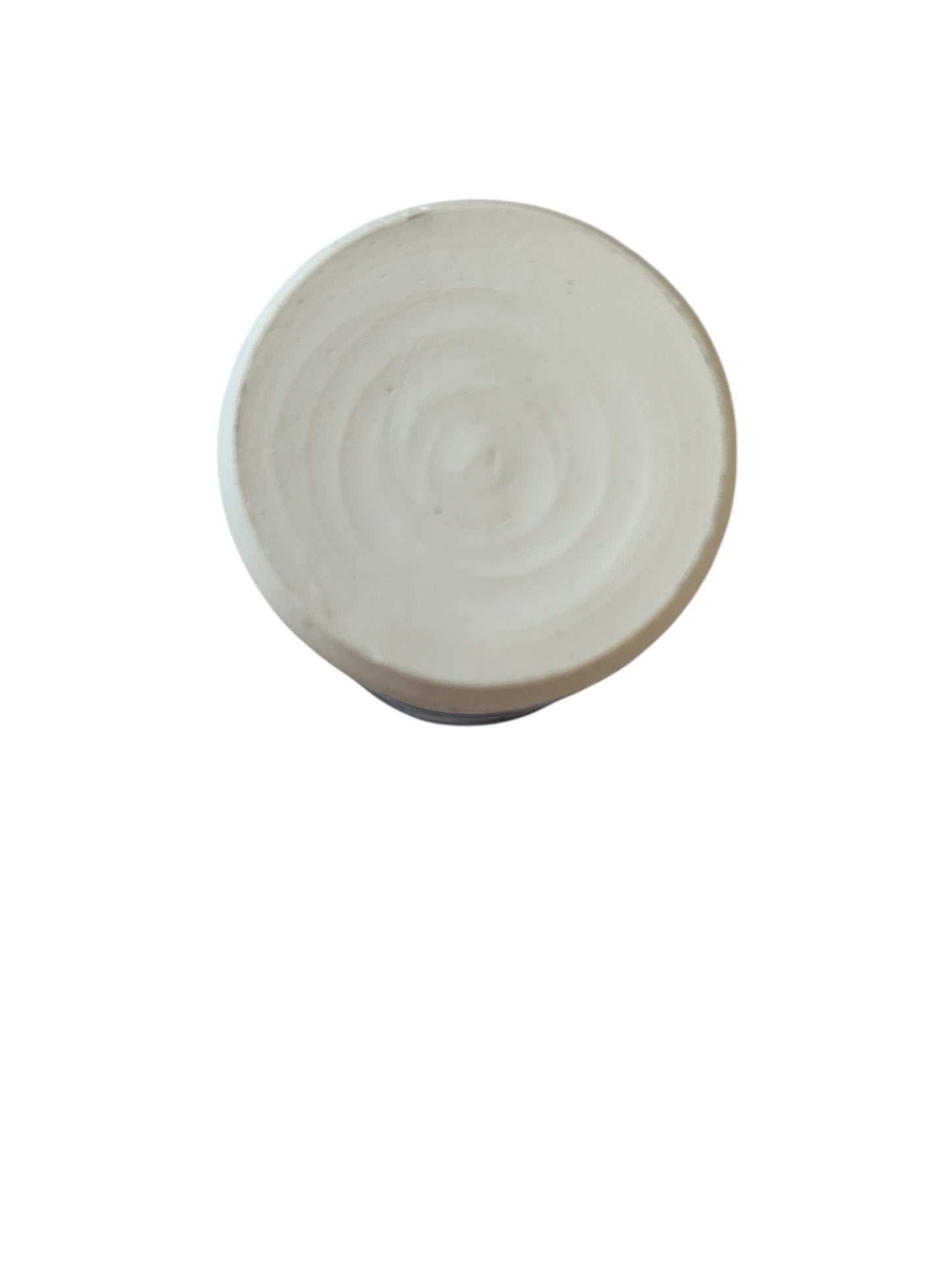 Monoprint Juice Cup #24 with Log Cabin, Snowy Mountains, and Evergreens