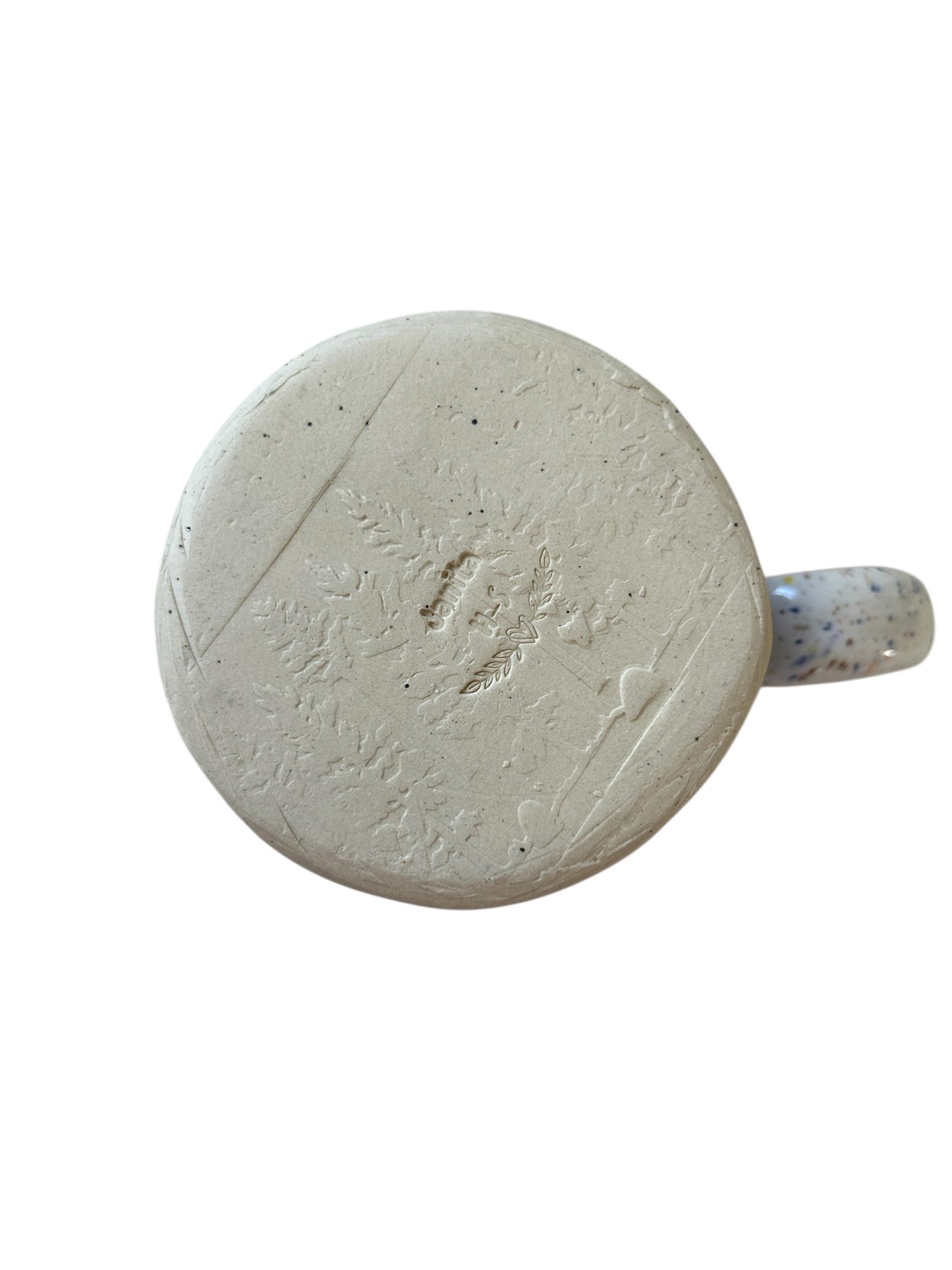 Abstract Mountains Mug #41 with Speckled Glaze