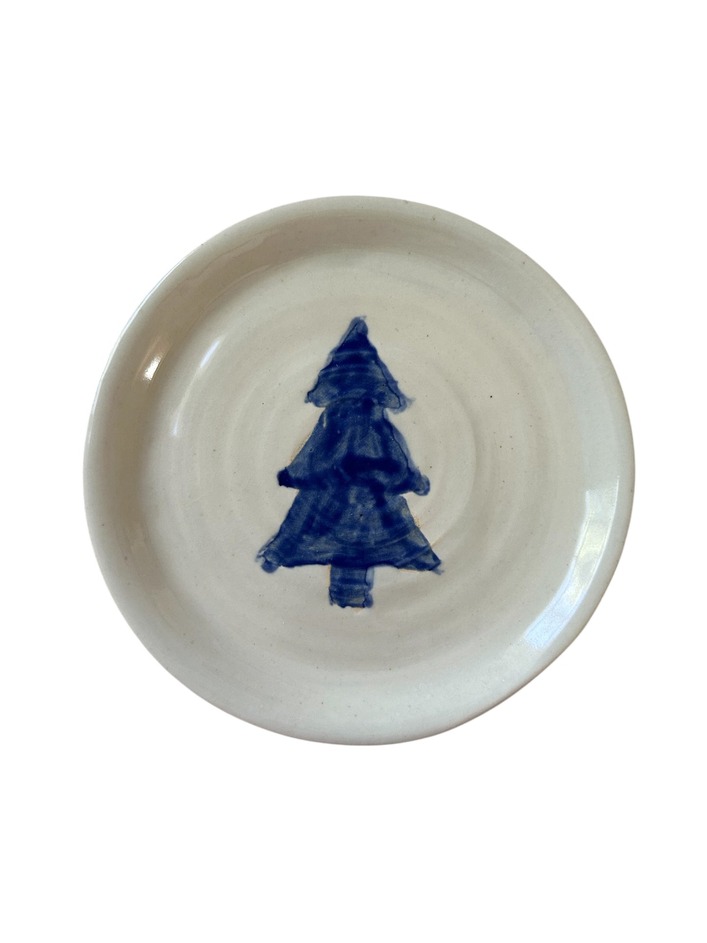 Complete Winter Trees Dinnerware Set #16 with Color Blocked Tree Designs