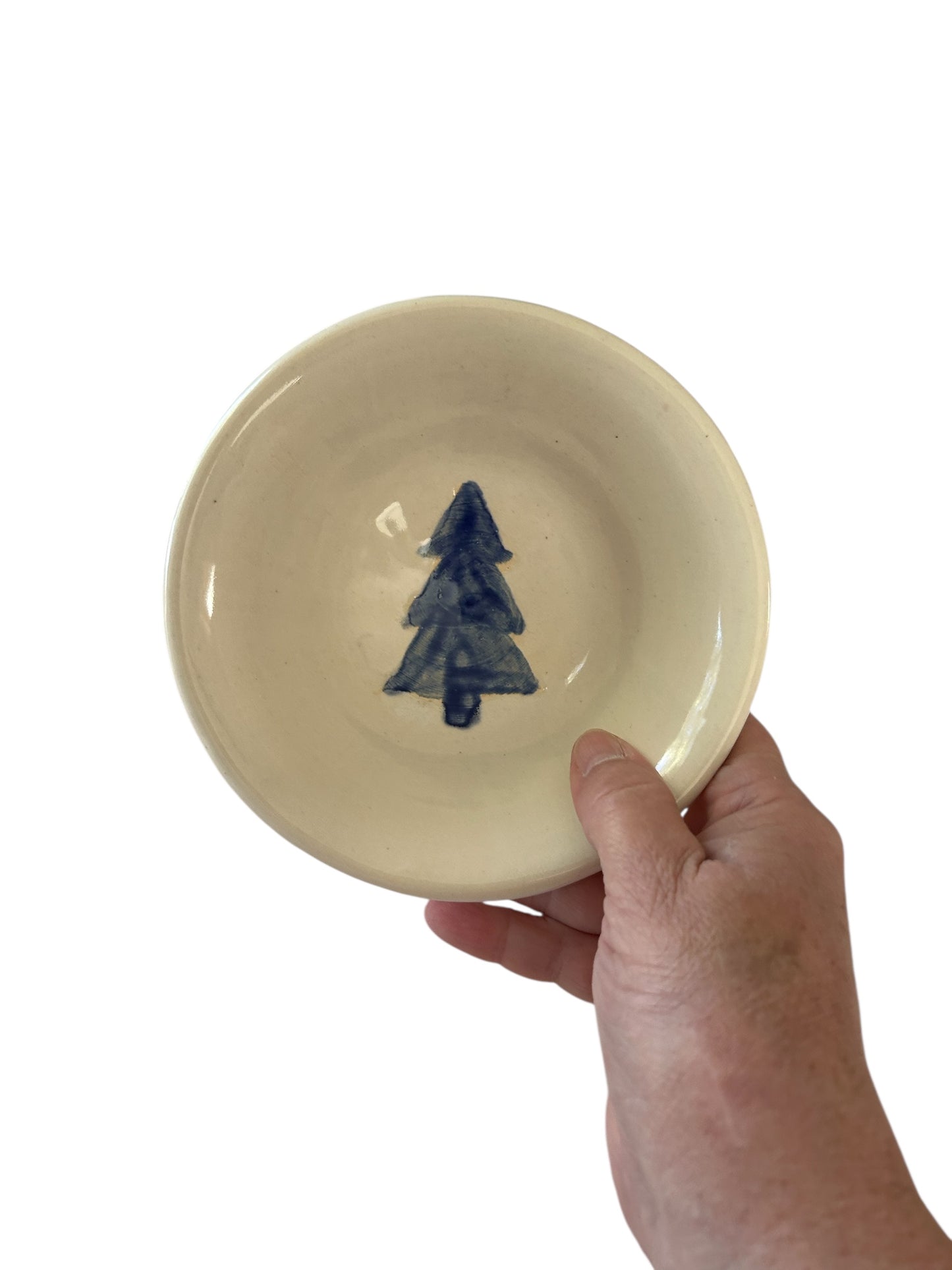 Complete Winter Trees Dinnerware Set #16 with Color Blocked Tree Designs