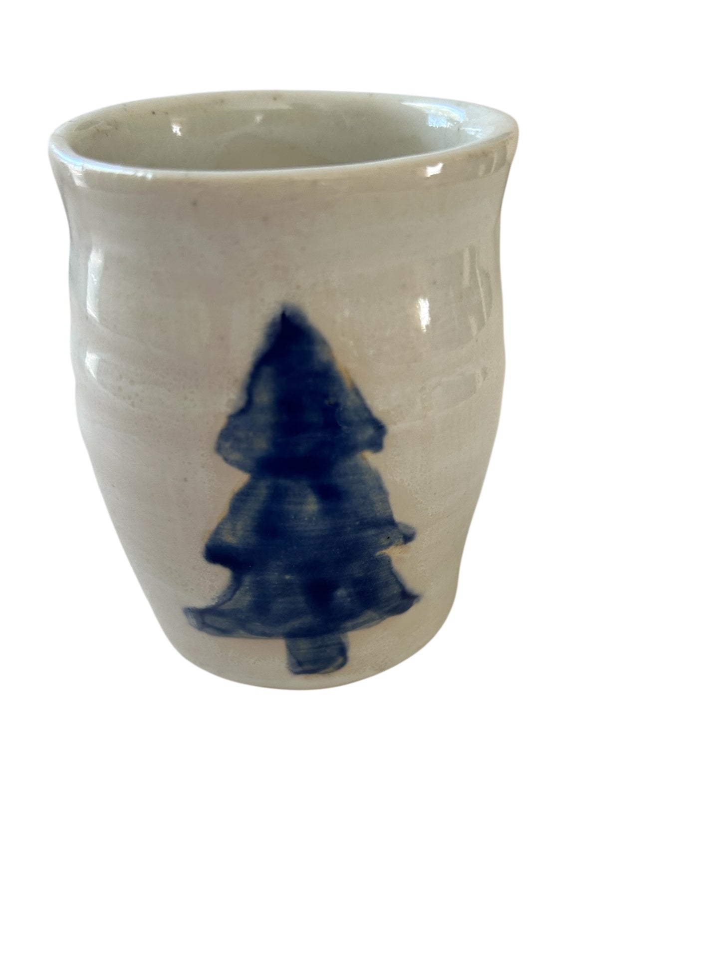 Complete Winter Trees Dinnerware Set #16 with Color Blocked Tree Designs