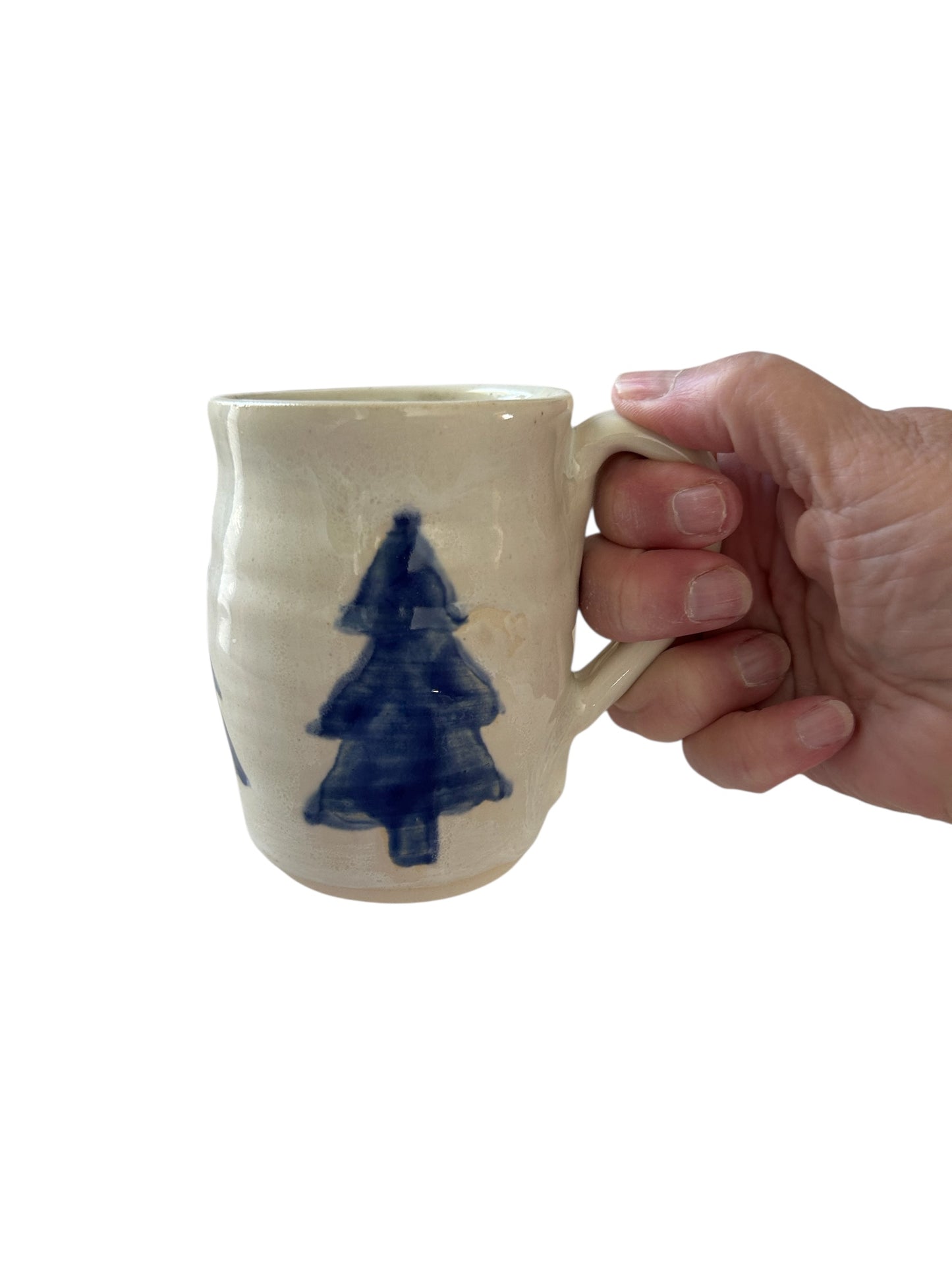 Complete Winter Trees Dinnerware Set #16 with Color Blocked Tree Designs