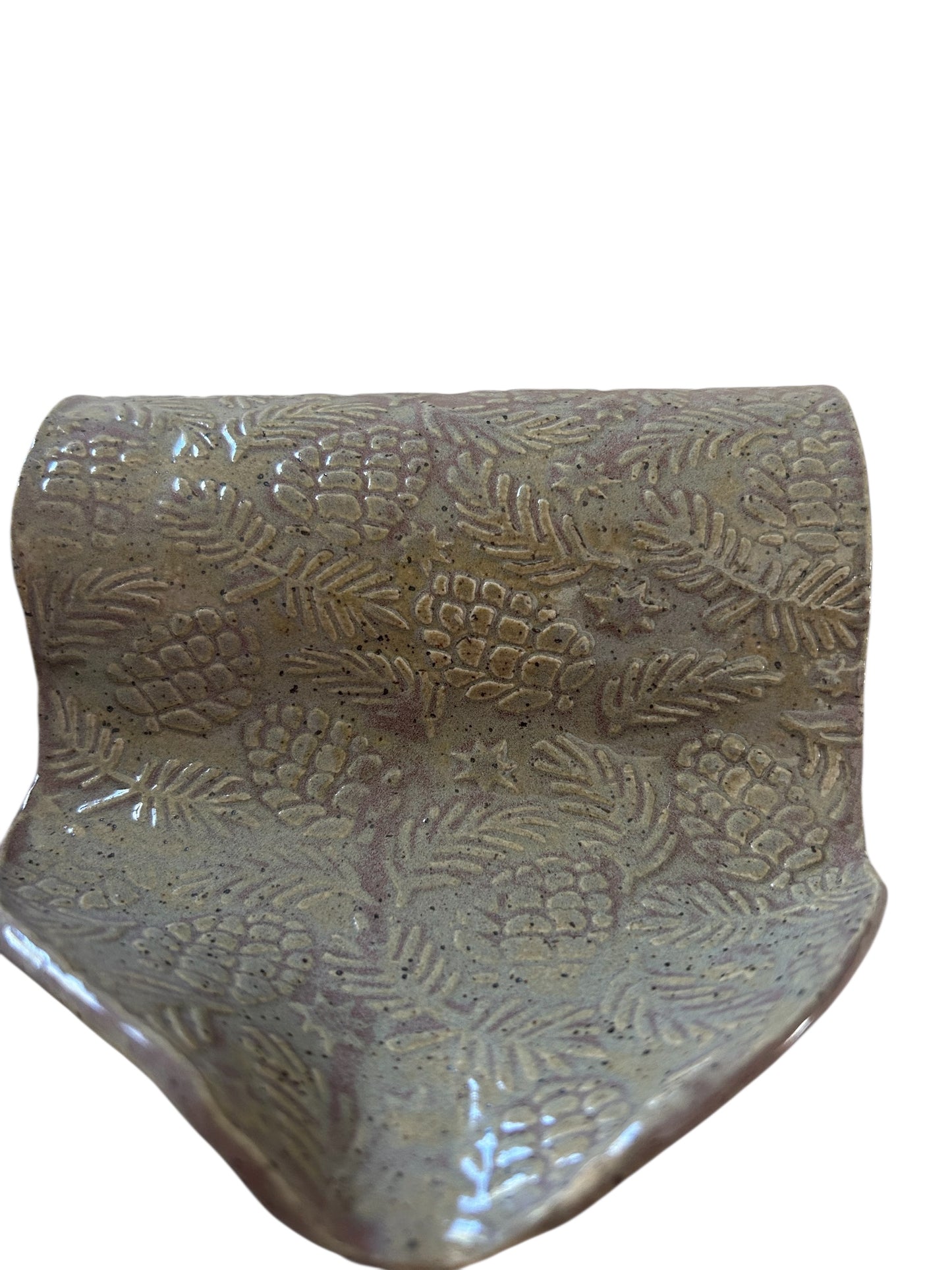 Handmade Textured Sponge Holders #47 with Evergreen and Pinecones or Deer and Trees Designs