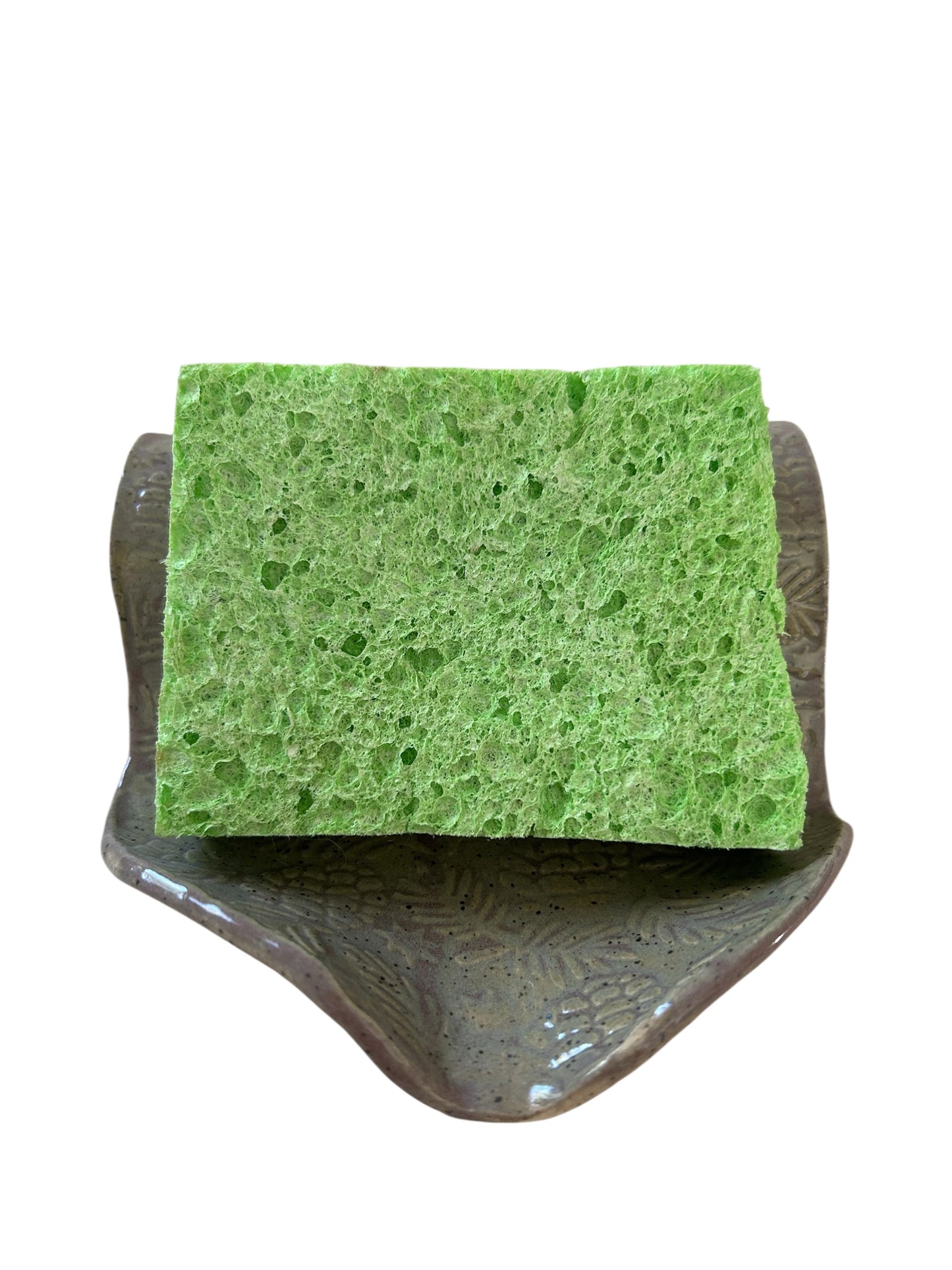 Handmade Textured Sponge Holders #47 with Evergreen and Pinecones or Deer and Trees Designs