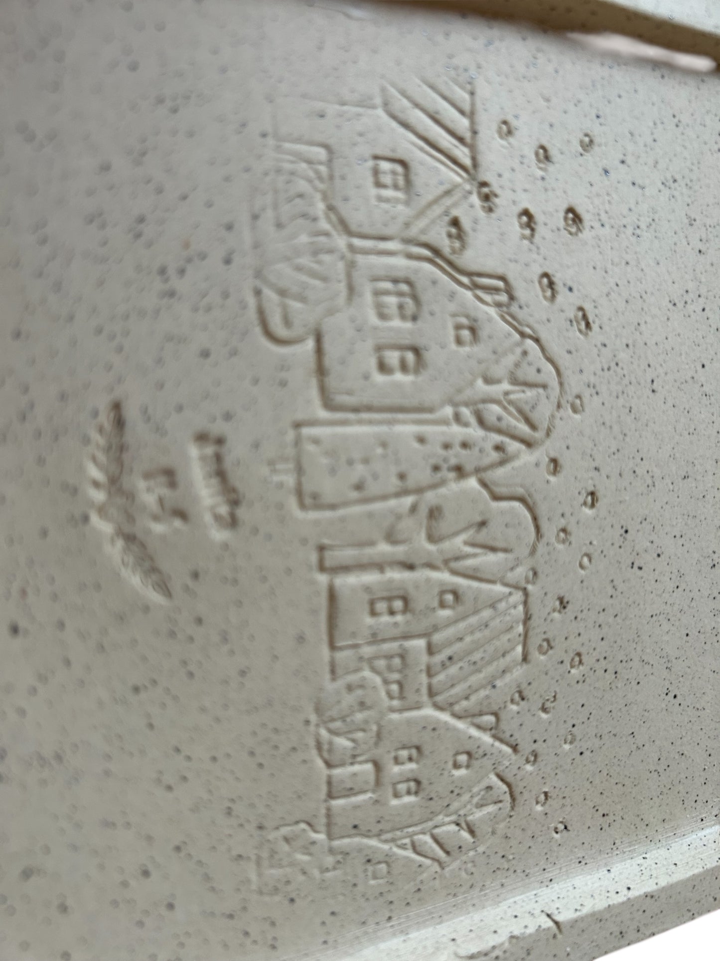 Christmas Tray #1 with Santa and Presents Monoprint Designs