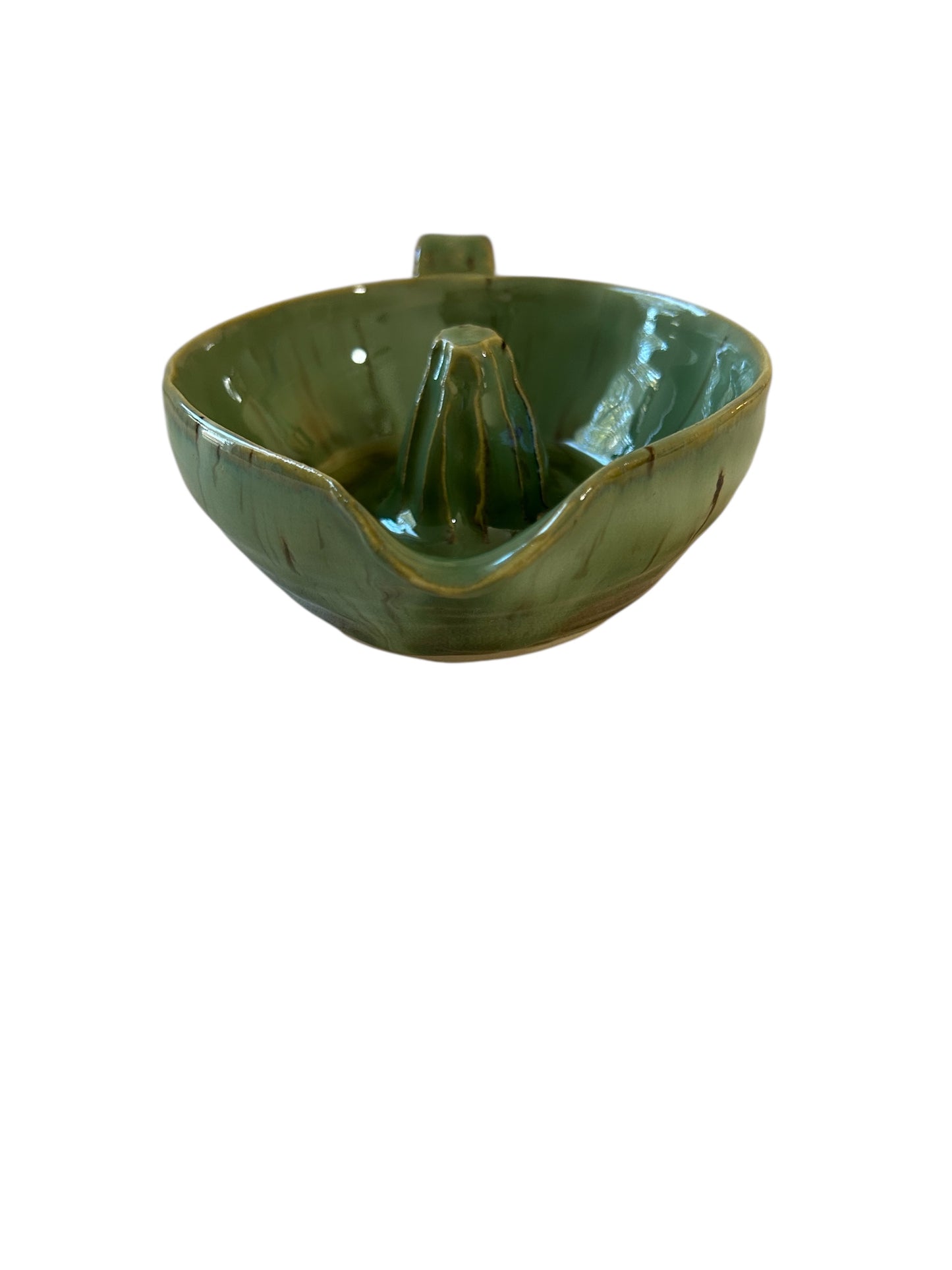 Citrus Juicer #2 with Handle and Spout in Aspen Green