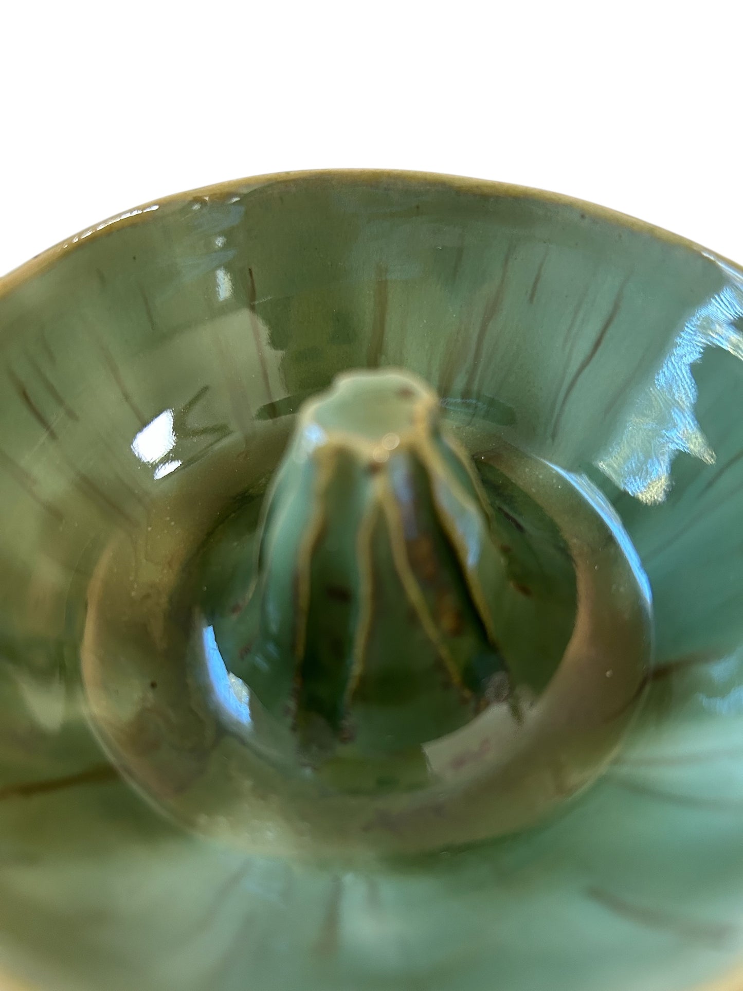 Citrus Juicer #2 with Handle and Spout in Aspen Green