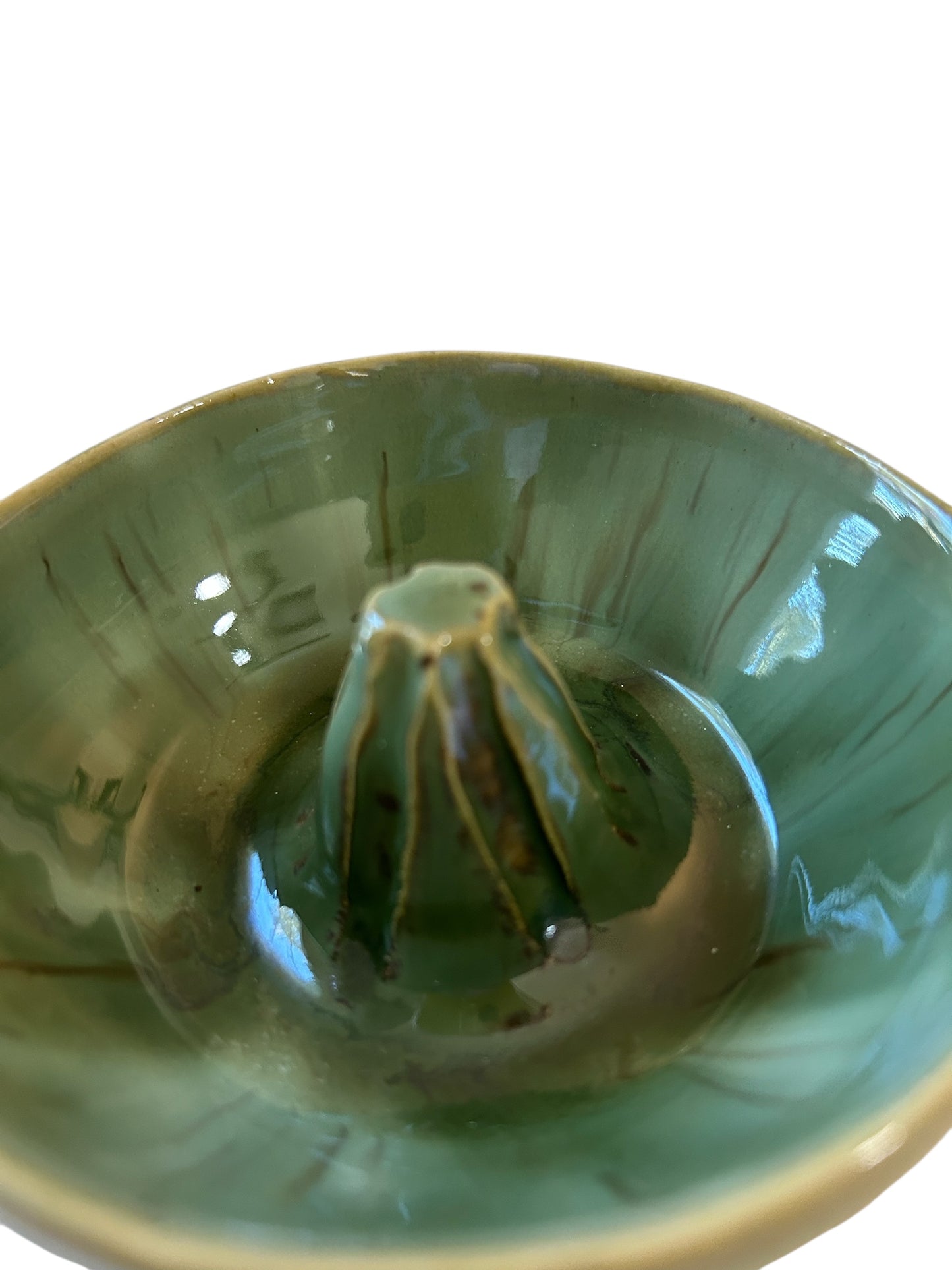 Citrus Juicer #2 with Handle and Spout in Aspen Green