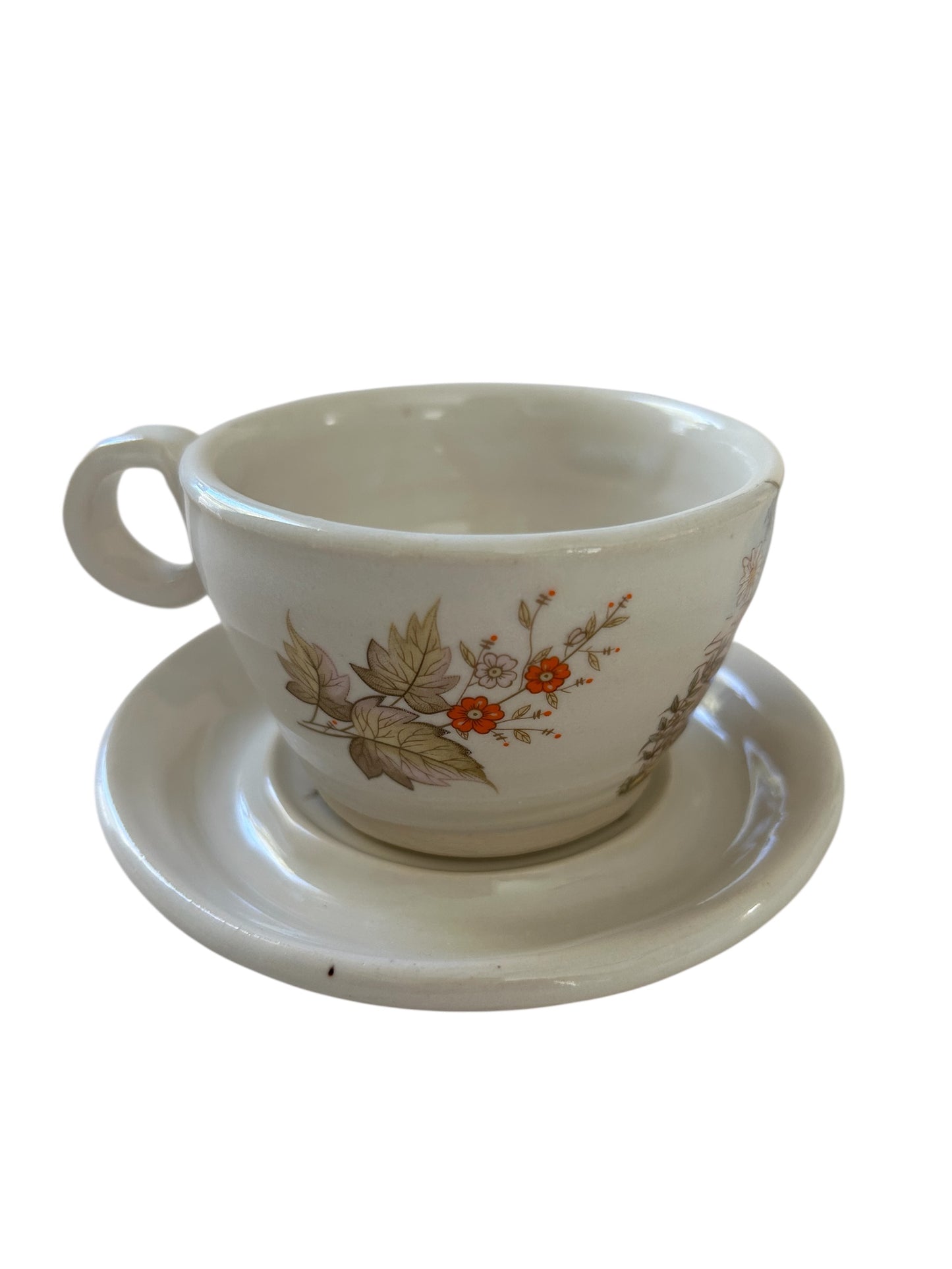 Woodland Tea Cup #45 with Cute Fox and Turtle Designs