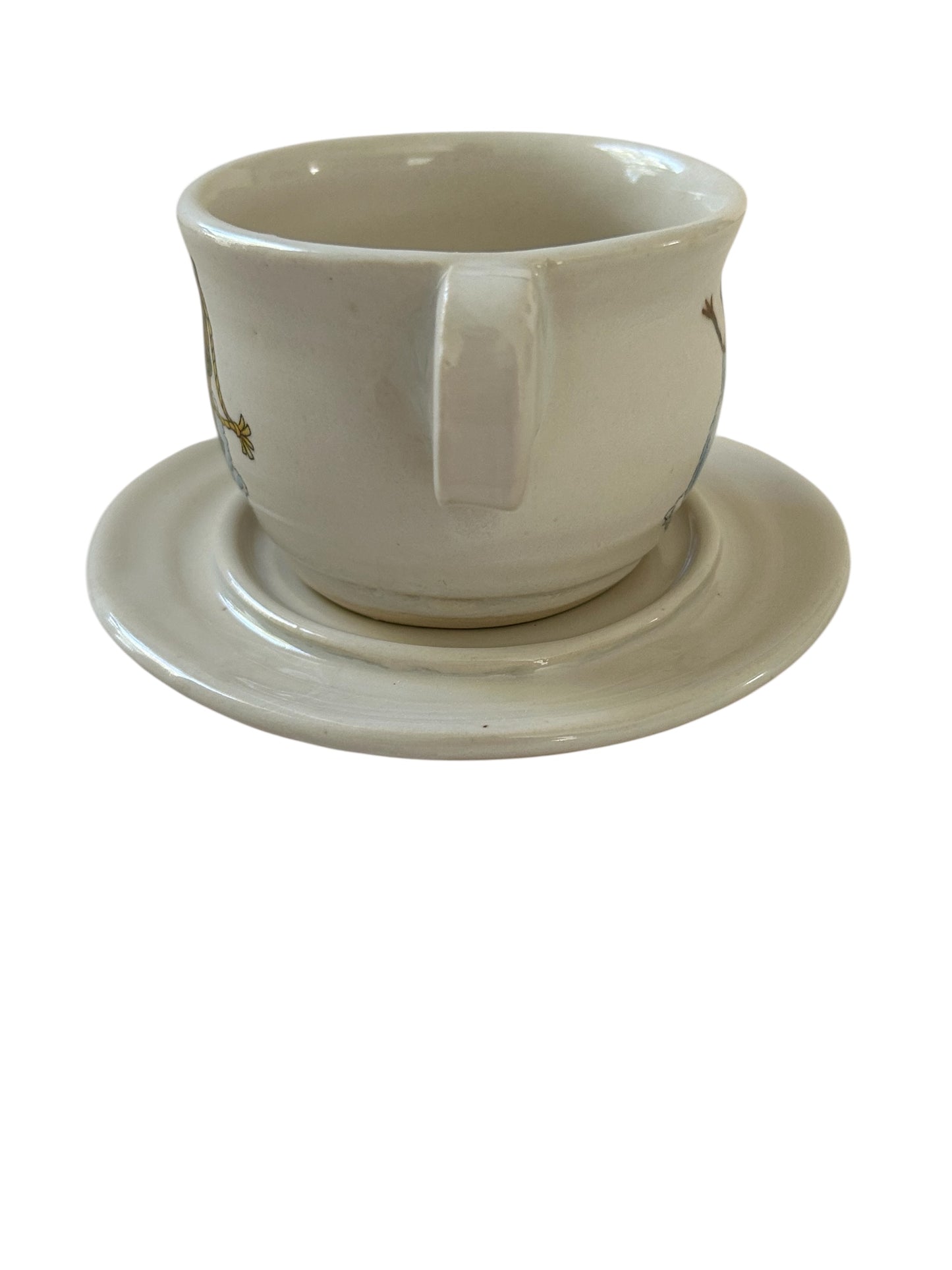 Winter Snowmen Tea Cup #46 with Saucer