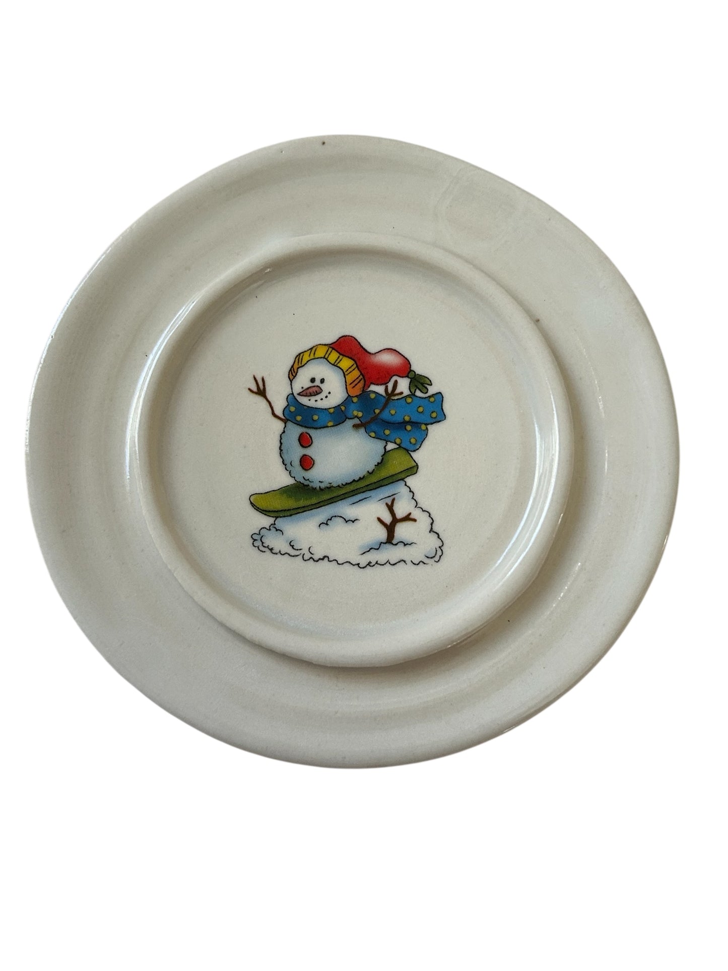 Winter Snowmen Tea Cup #46 with Saucer