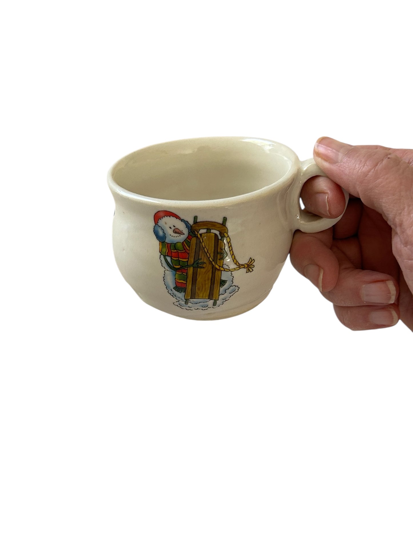 Winter Snowmen Tea Cup #46 with Saucer