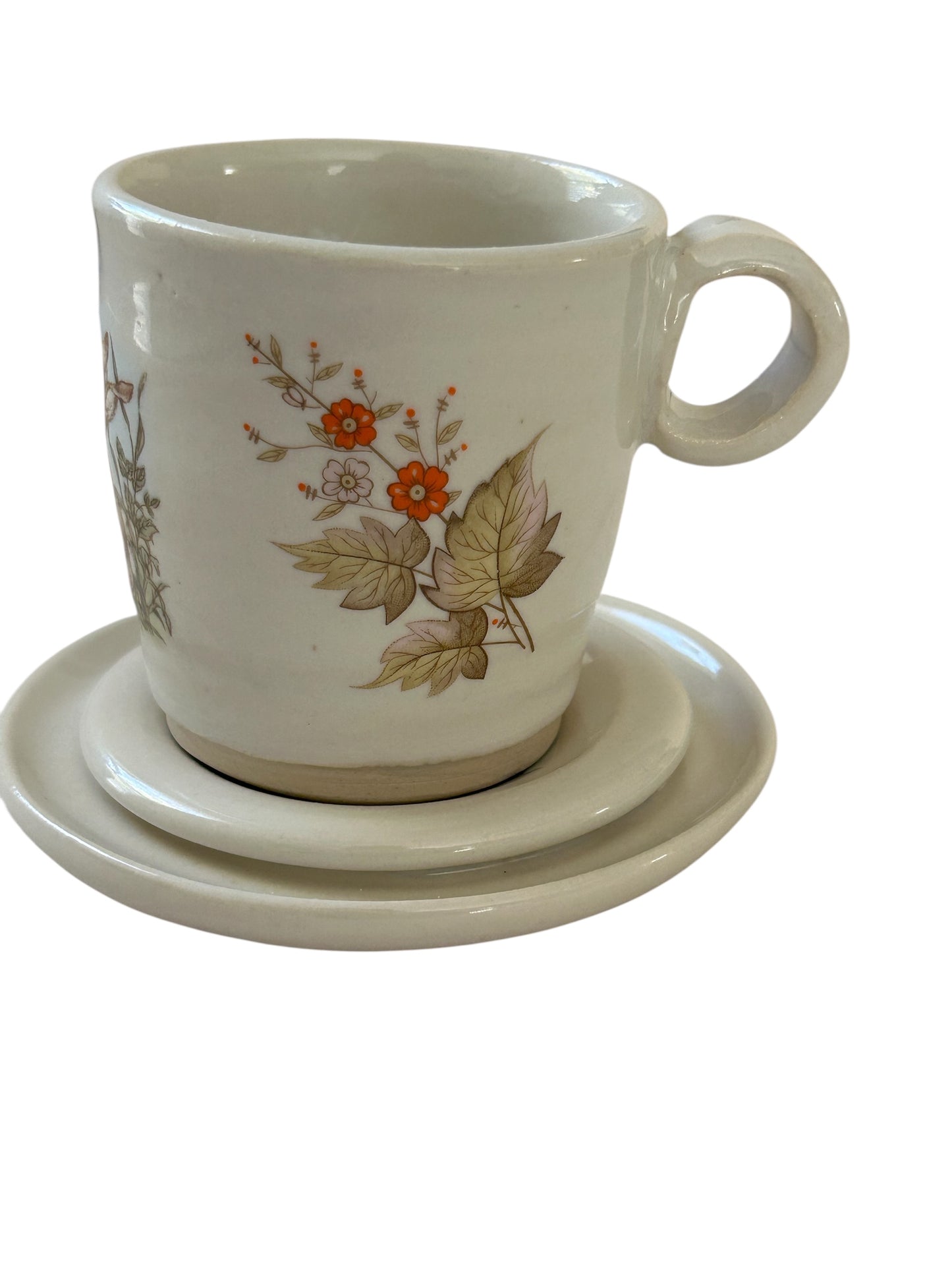 Woodland Tea Cup #47 with Cute Bunny and Butterfly Designs