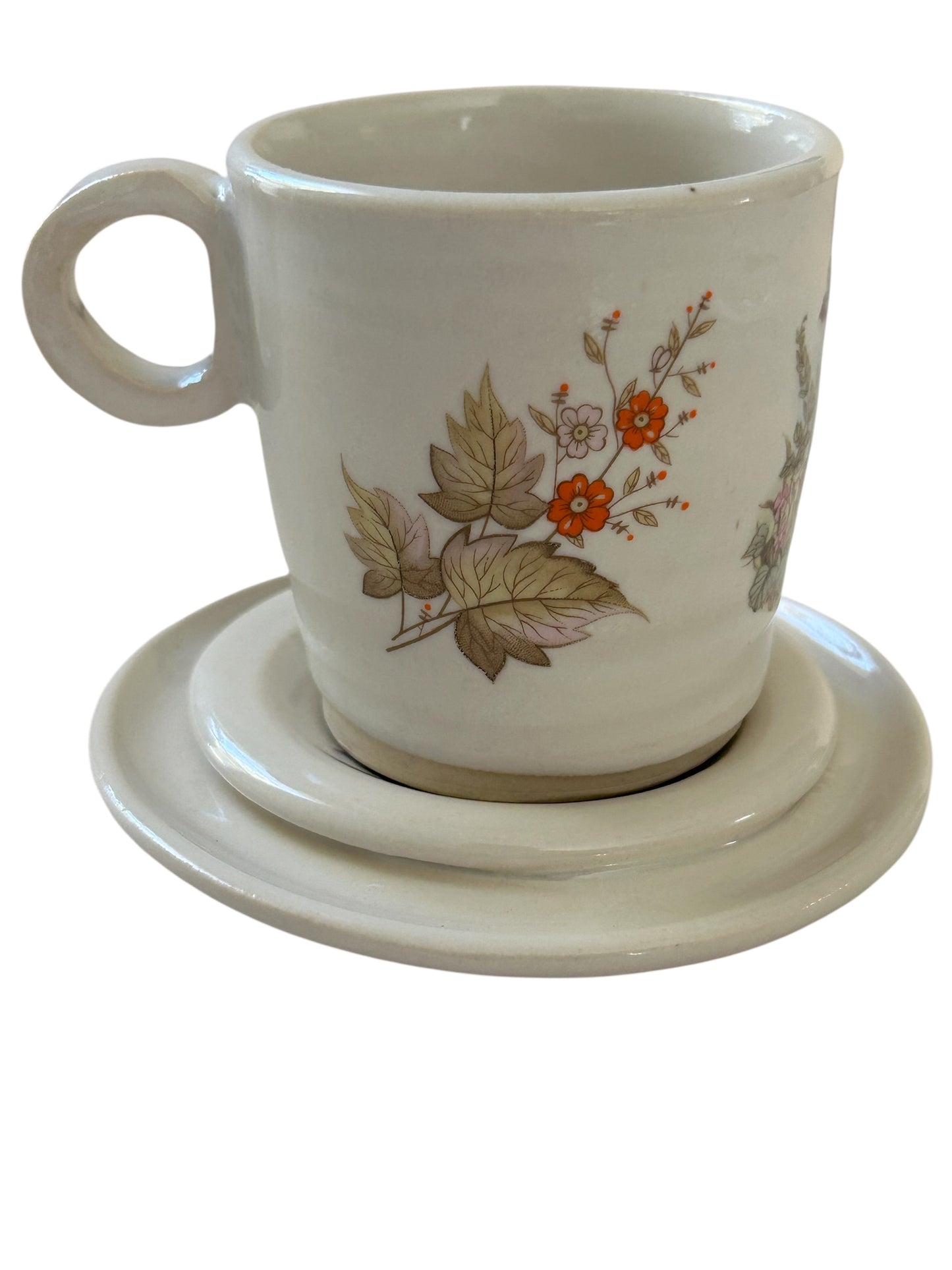 Woodland Tea Cup #47 with Cute Bunny and Butterfly Designs