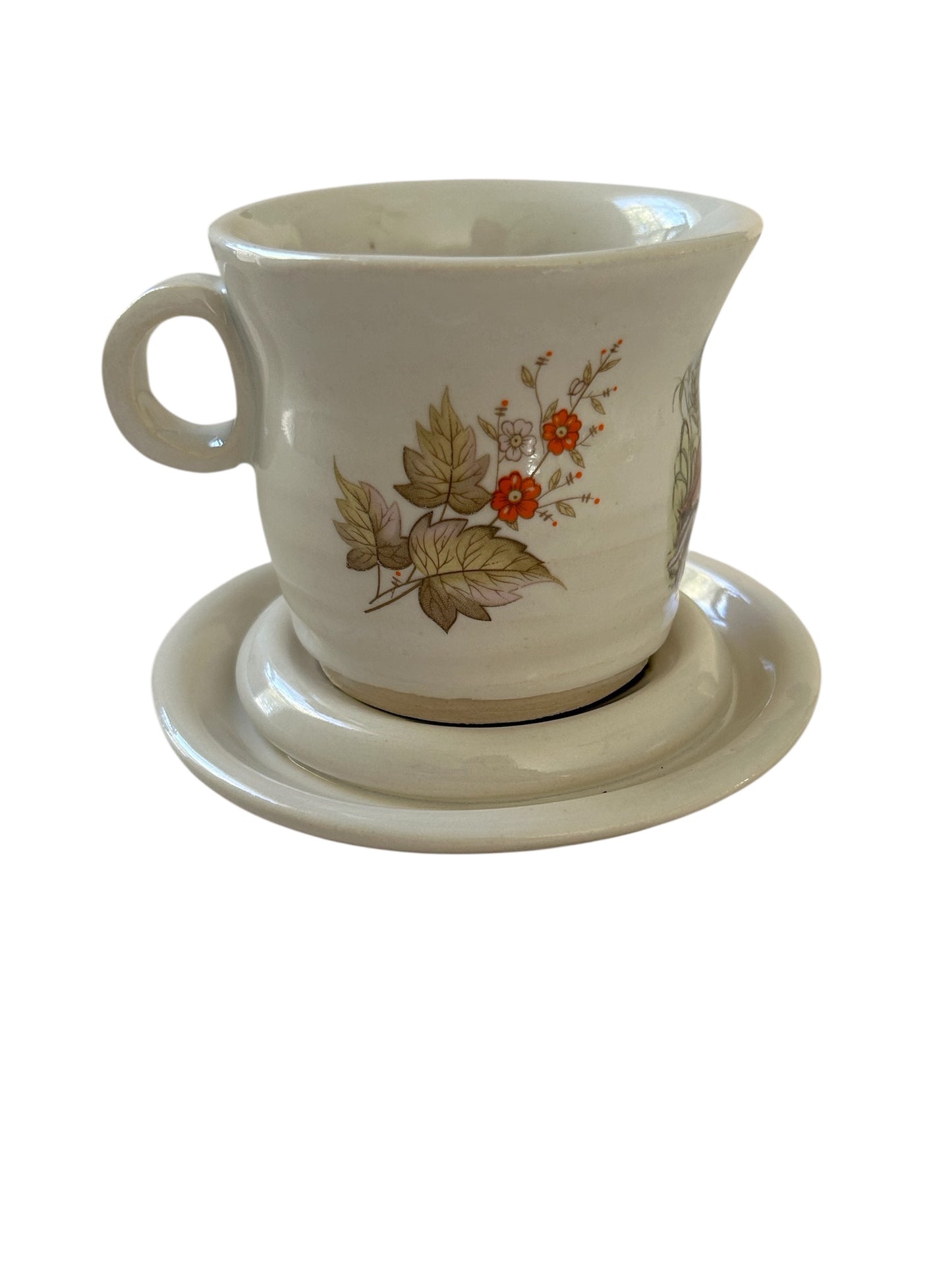 Woodland Tea Cup #48 with Cute Fawn and Squirrel Designs