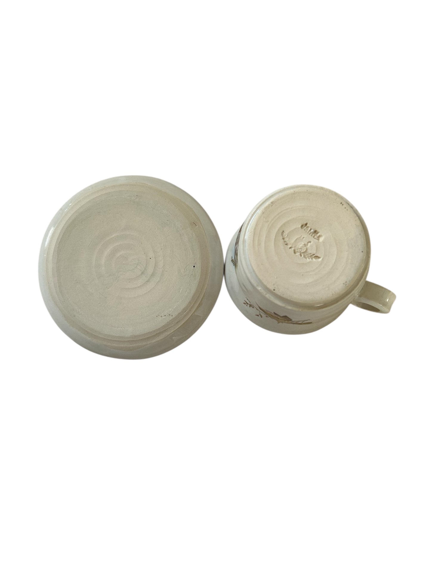 Woodland Tea Cup #48 with Cute Fawn and Squirrel Designs