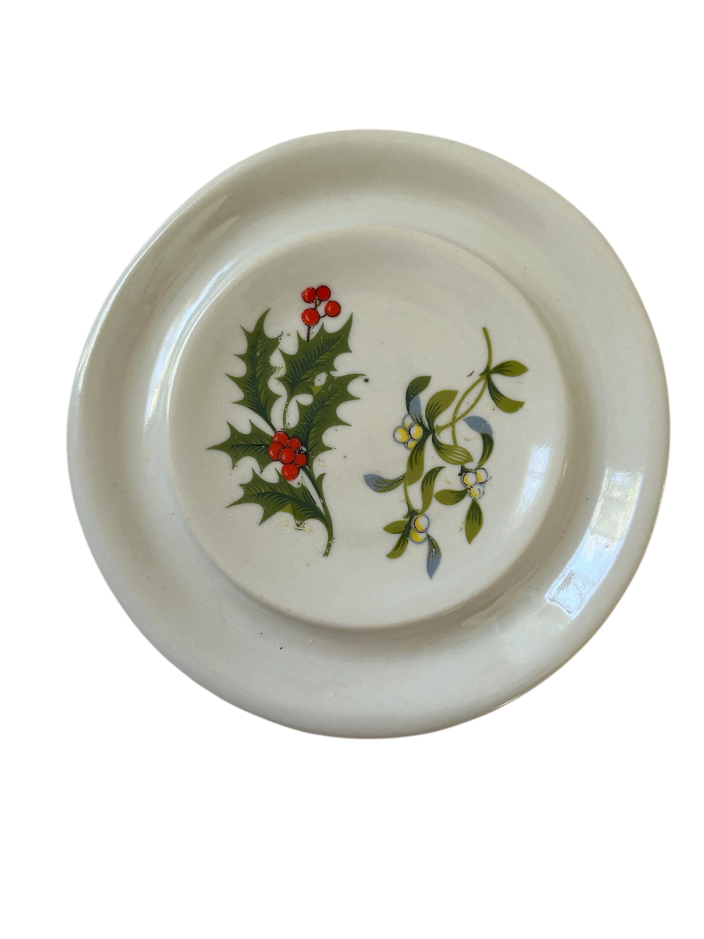 Holiday Tea Cup #49 with Holly and Berries