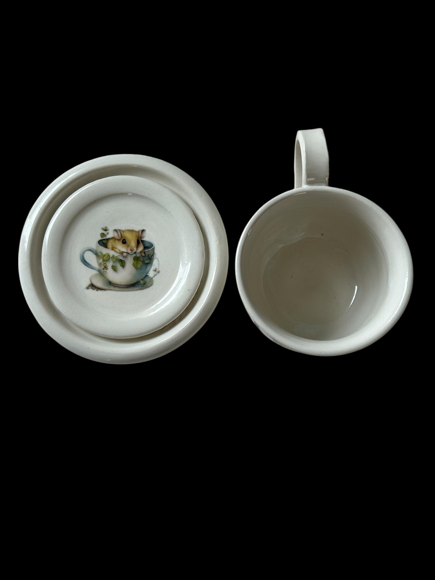 Dormouse Tea Cup #1 with Matching Saucer