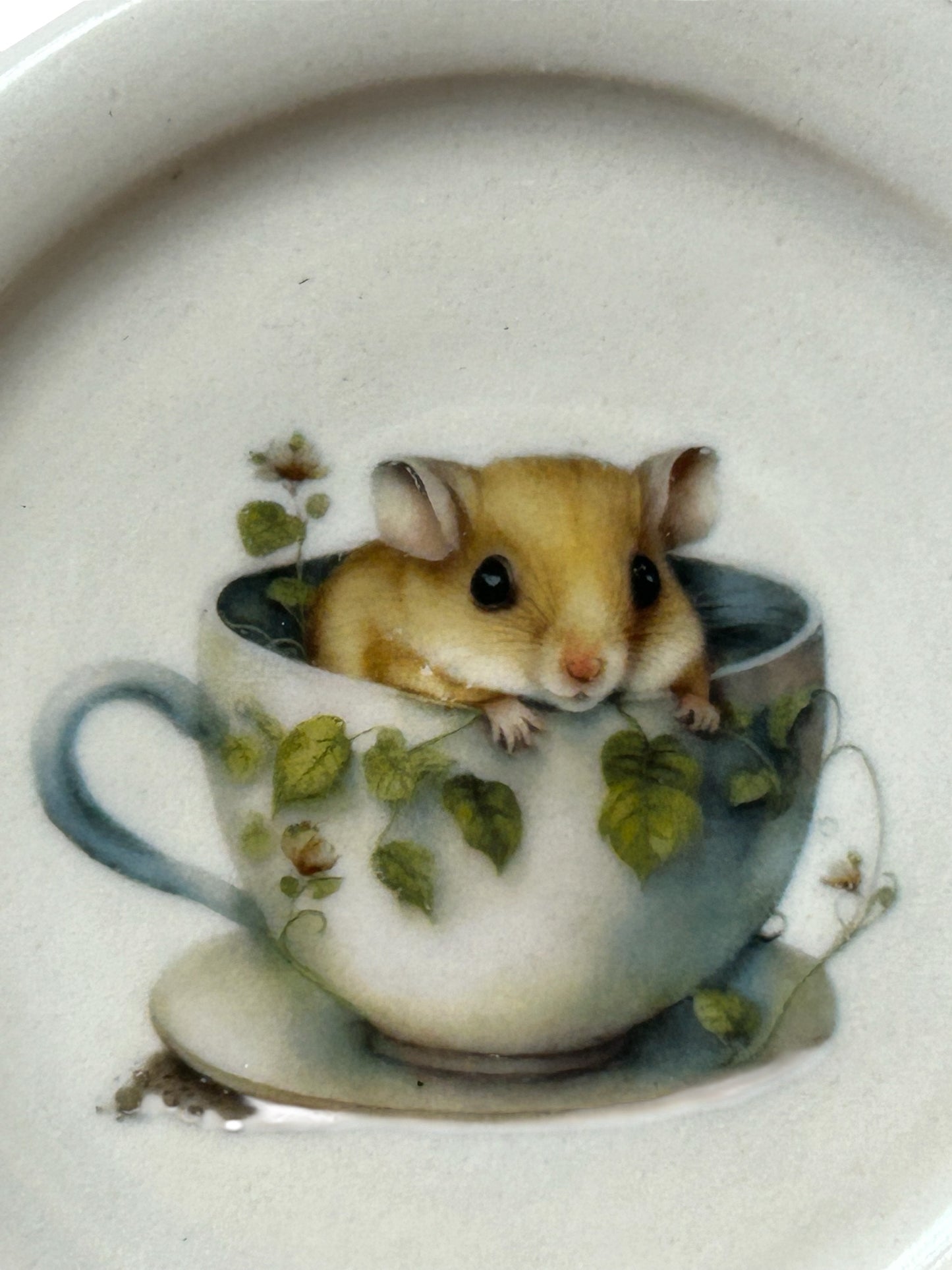 Dormouse Tea Cup #1 with Matching Saucer