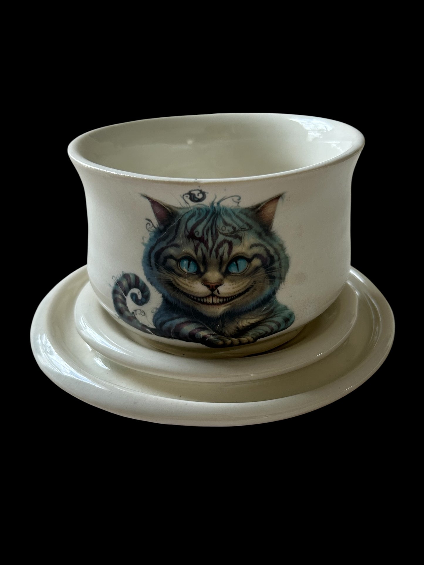 Cheshire Cat Tea Cup #1 with Matching Saucer