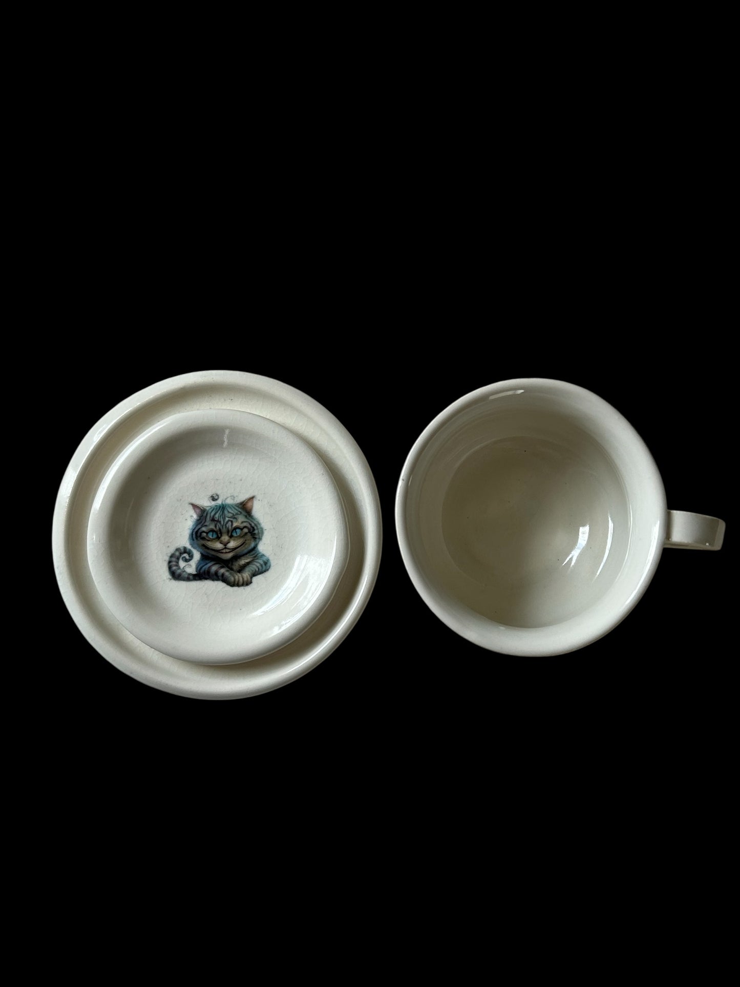 Cheshire Cat Tea Cup #1 with Matching Saucer