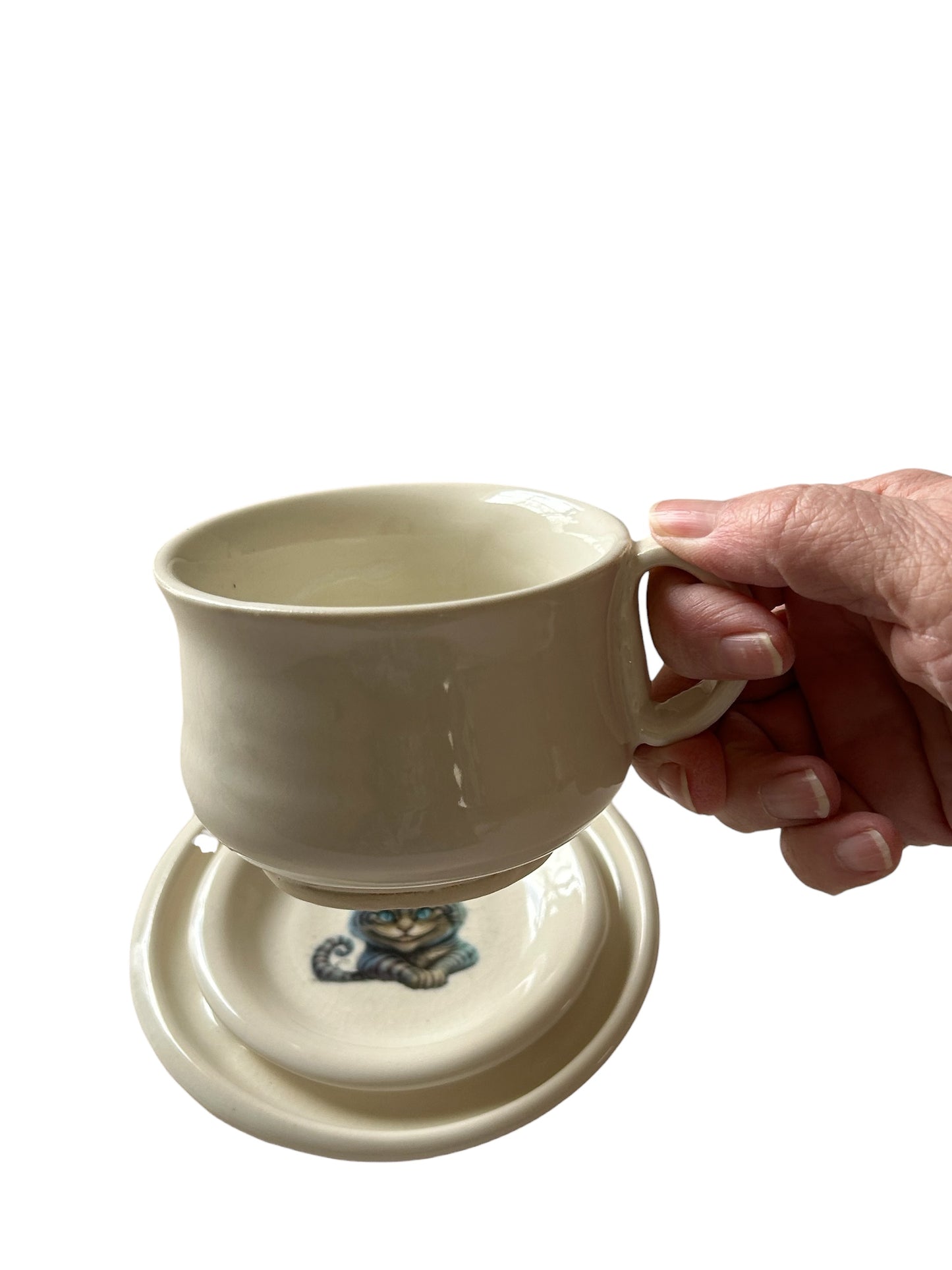 Cheshire Cat Tea Cup #1 with Matching Saucer
