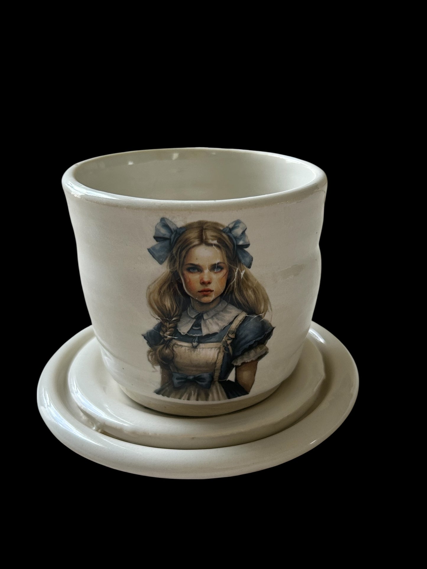 Alice in Wonderland Tea Cup #1 with Matching Saucer