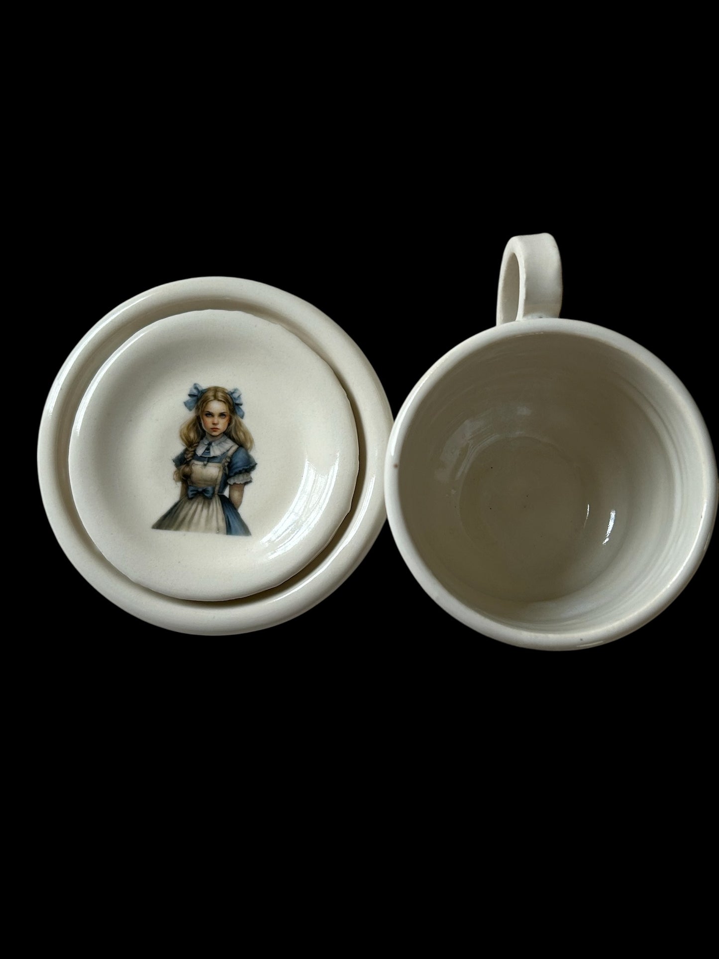Alice in Wonderland Tea Cup #1 with Matching Saucer