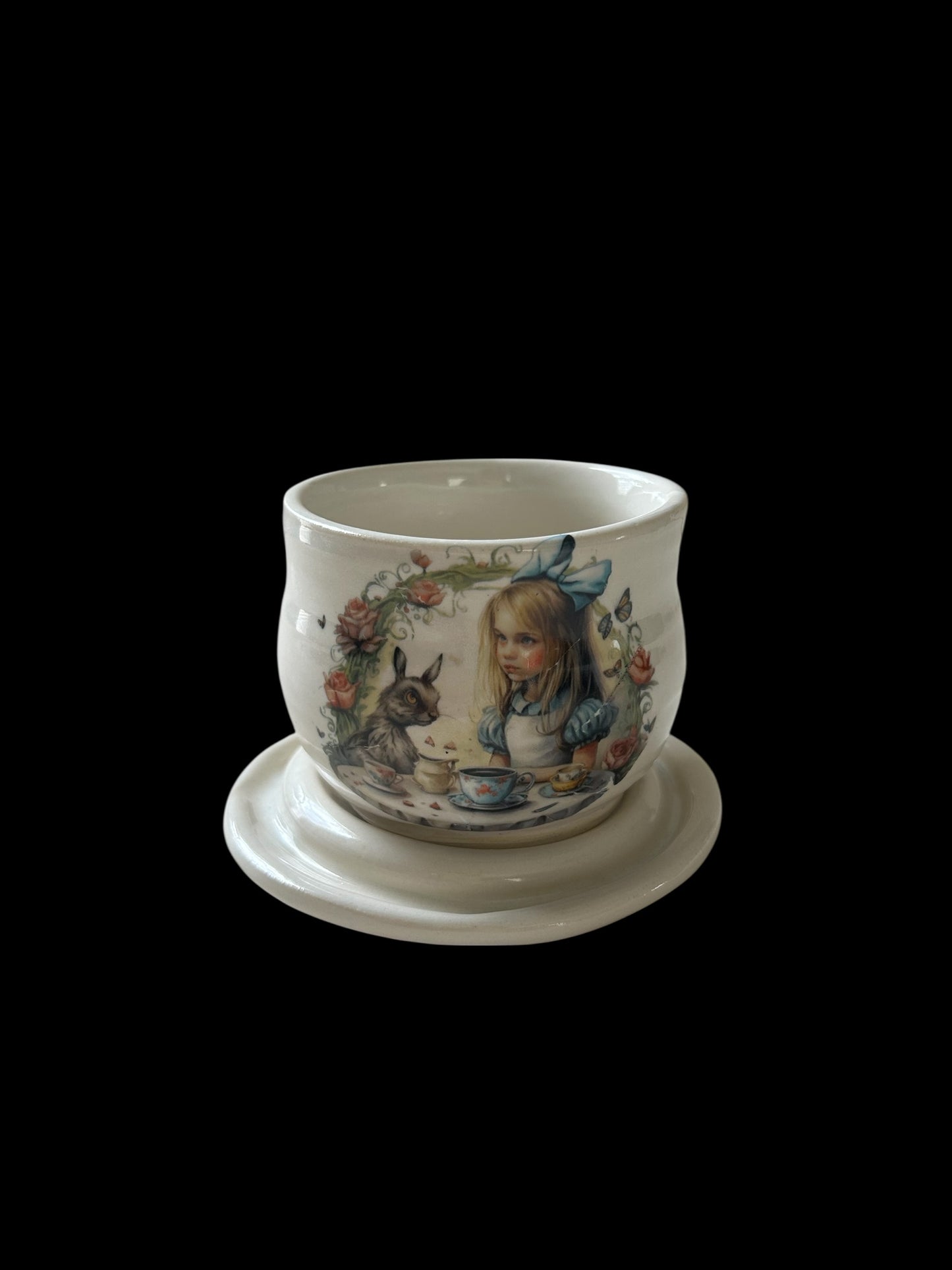 Alice in Wonderland Tea Party Tea Cup #2 with Matching Saucer