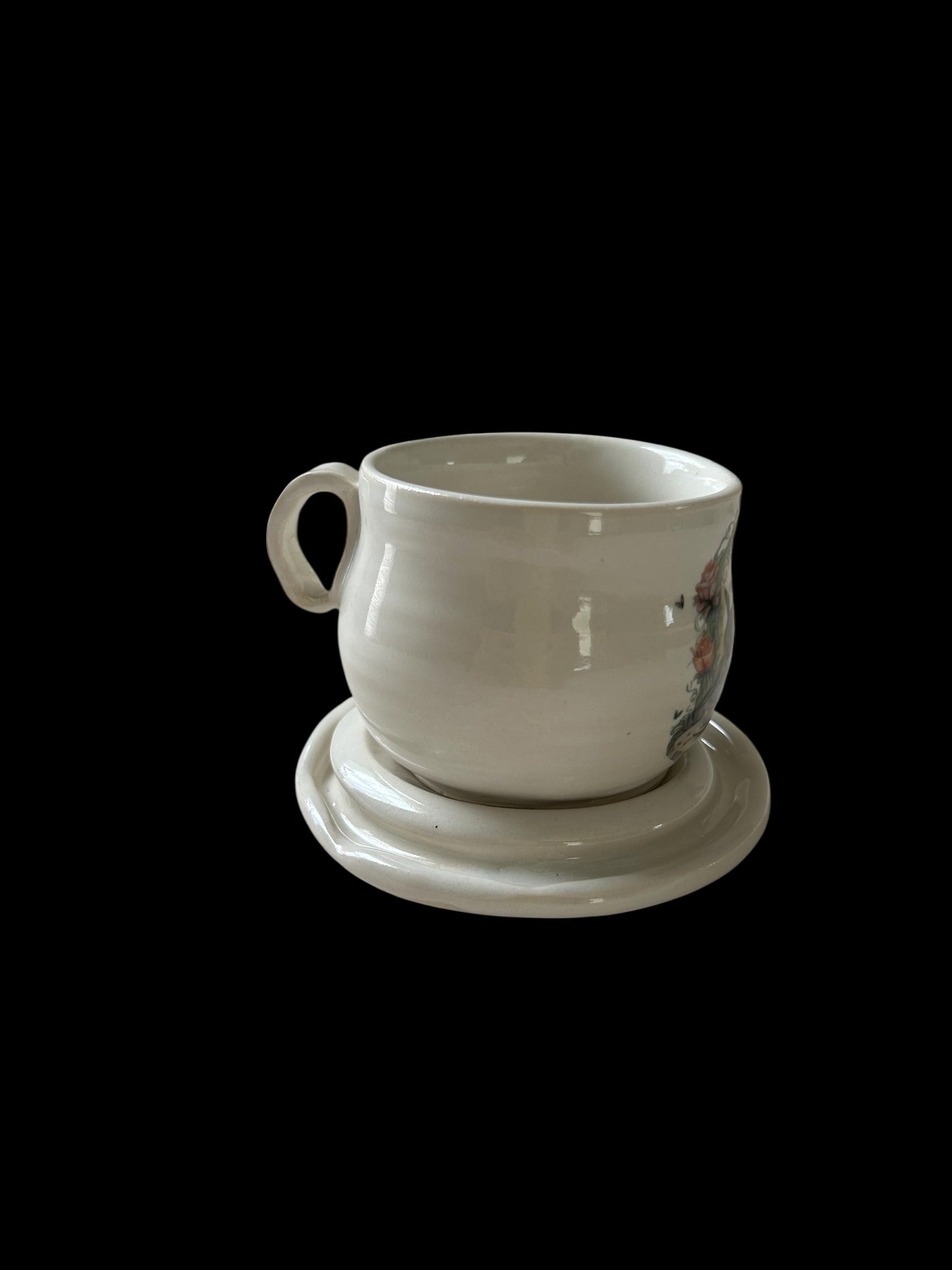 Alice in Wonderland Tea Party Tea Cup #2 with Matching Saucer