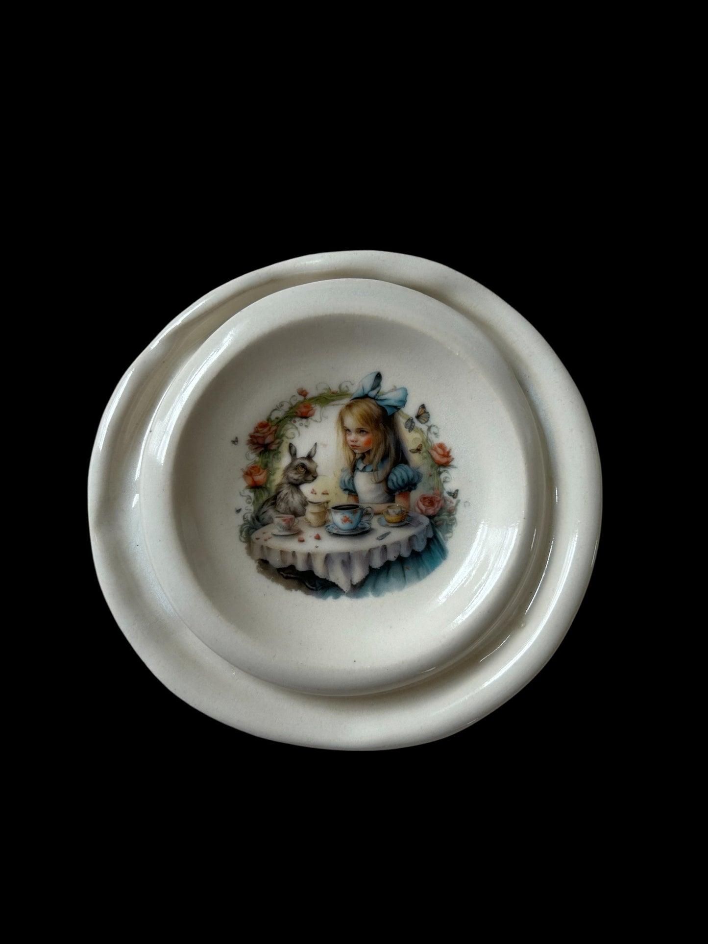 Alice in Wonderland Tea Party Tea Cup #2 with Matching Saucer