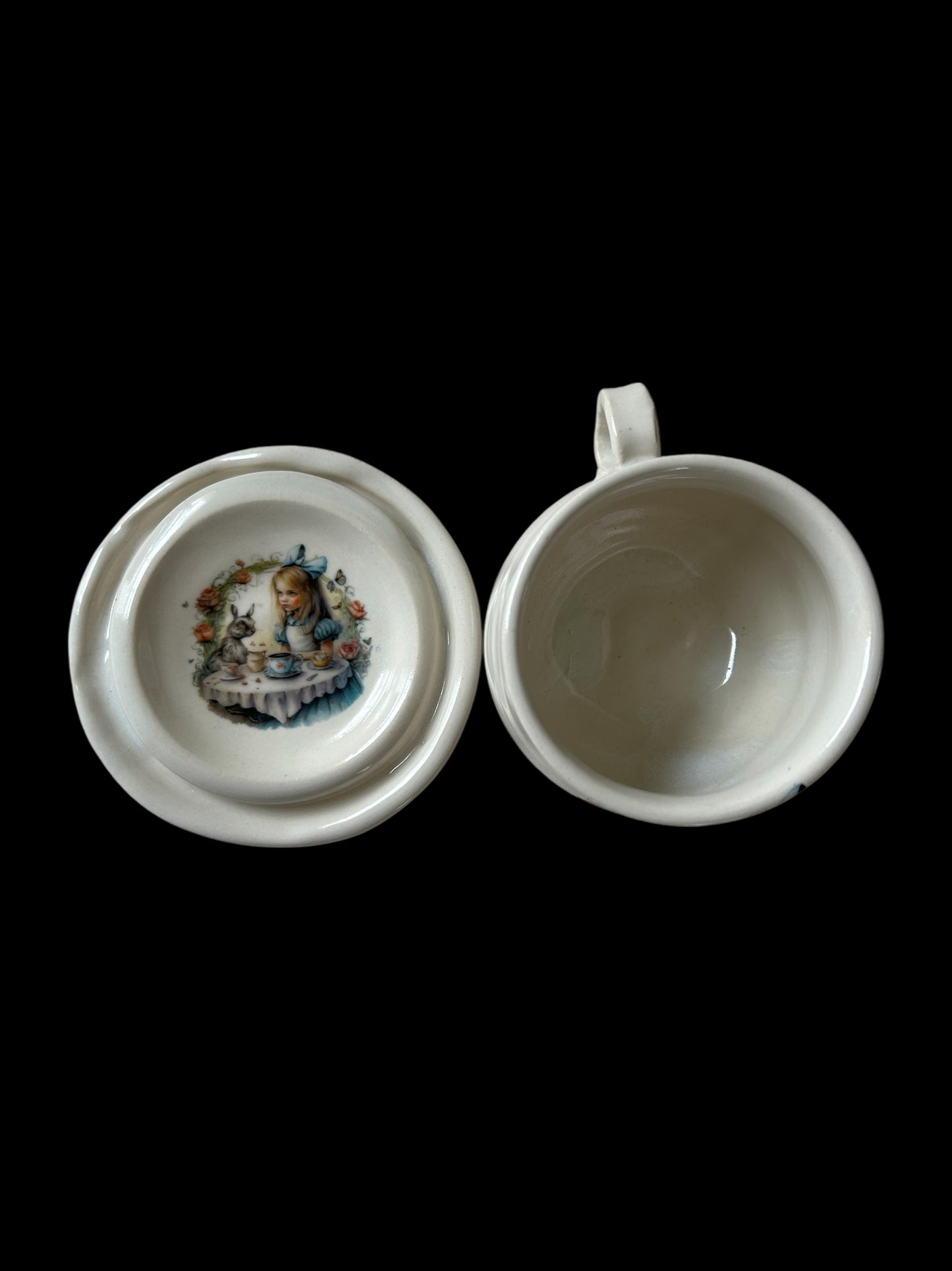 Alice in Wonderland Tea Party Tea Cup #2 with Matching Saucer