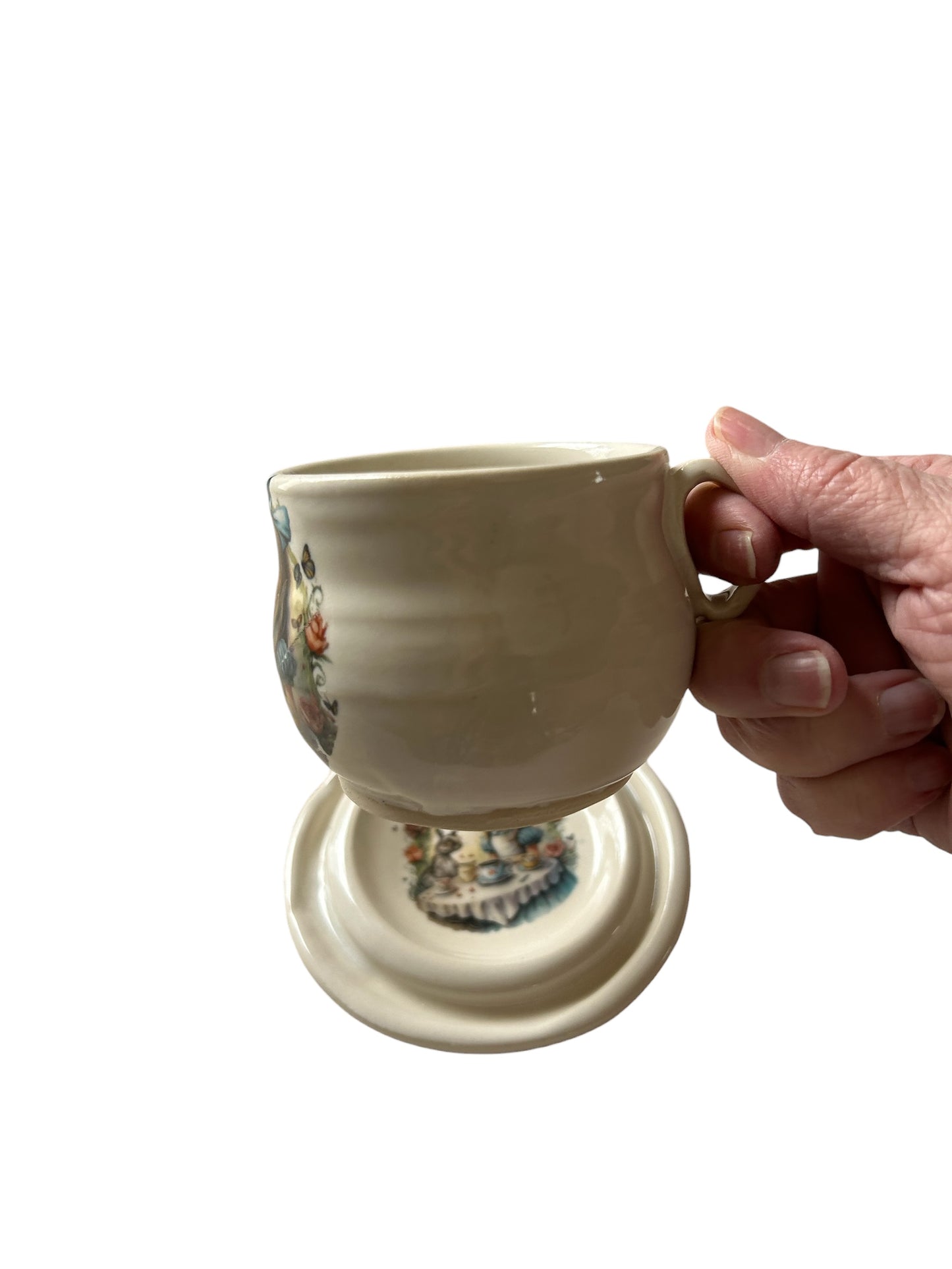 Alice in Wonderland Tea Party Tea Cup #2 with Matching Saucer