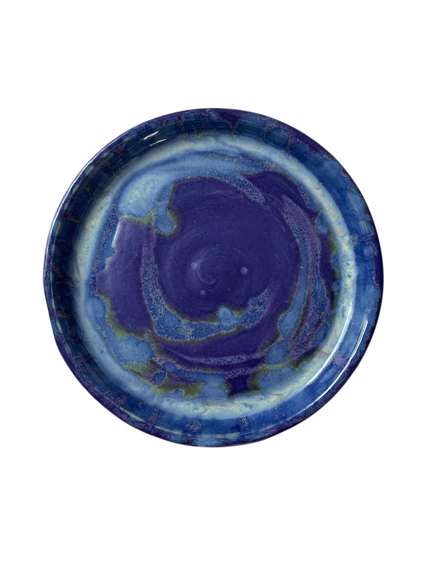 Berry Bowl #7 with Drip Plate in Aspen Blue