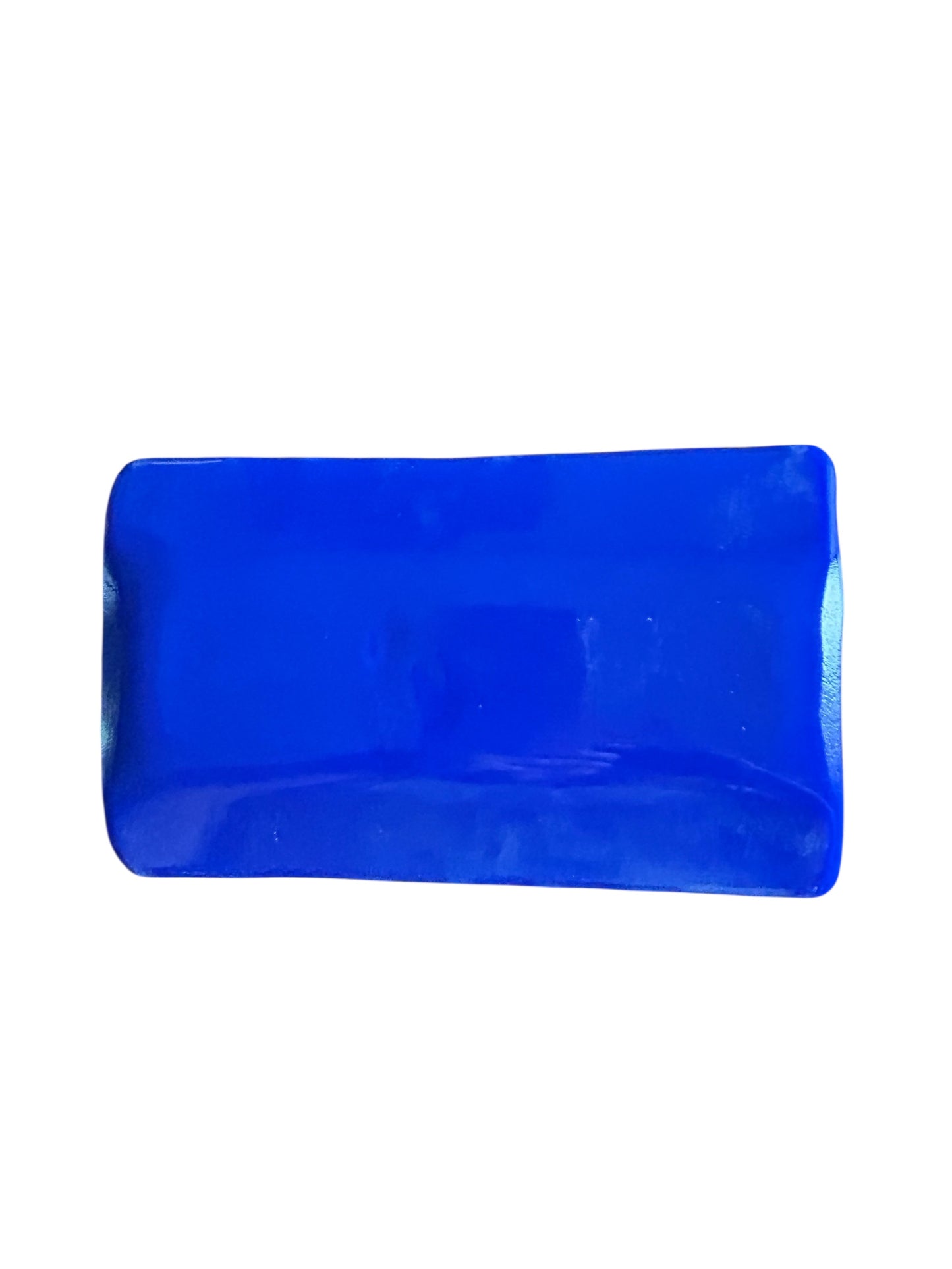 Homemade Rectangular Fused Glass Plate with Bullseye Design