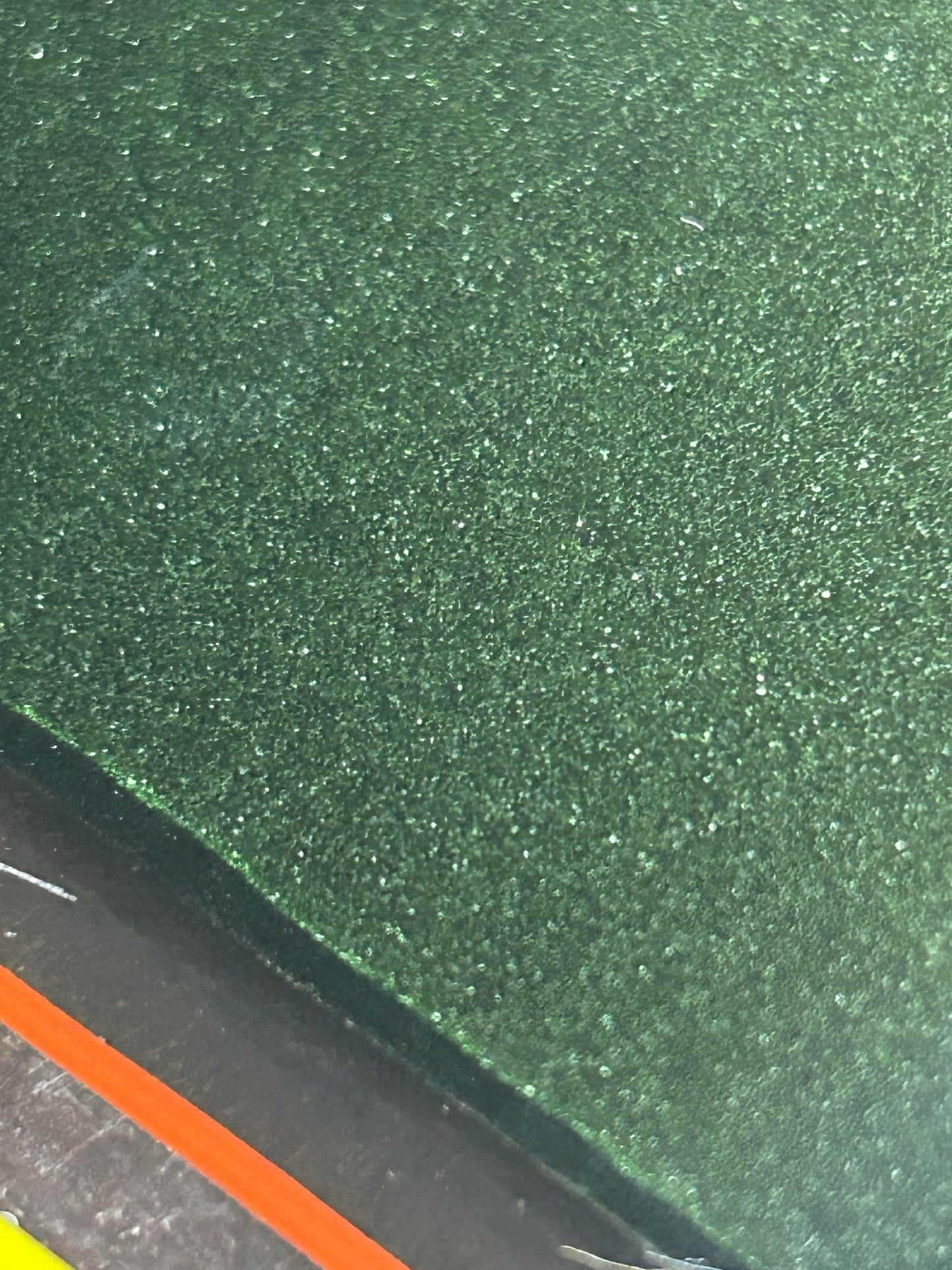Small Handmade Fused Glass Tray in Mint and Aventurine Green