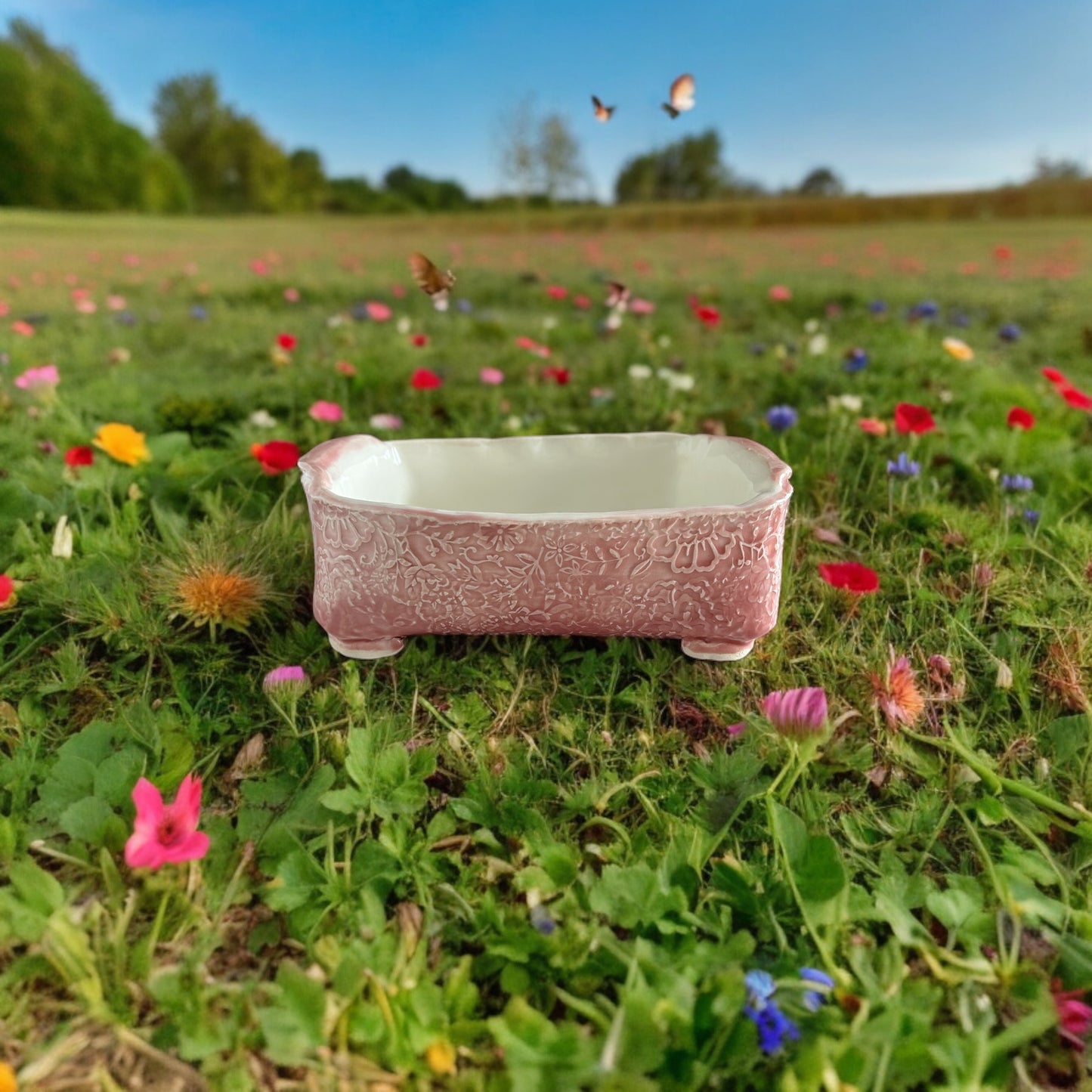 Quick Bread Baker #39 with Paisley Flowers in Transparent Plum
