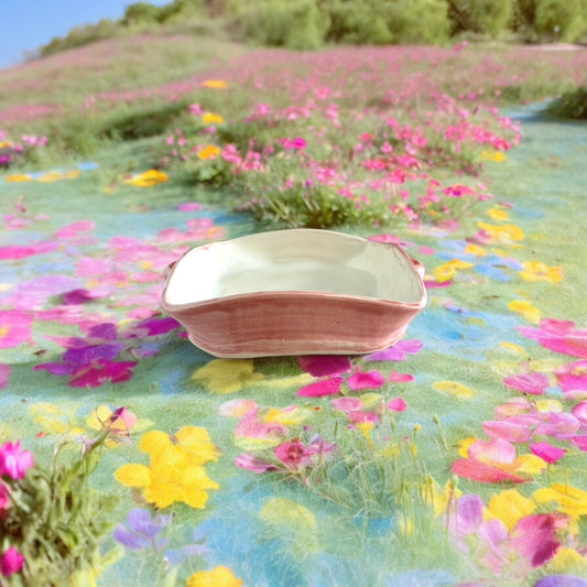 Wheel-Thrown Brownie Pan #40 in Transparent Plum