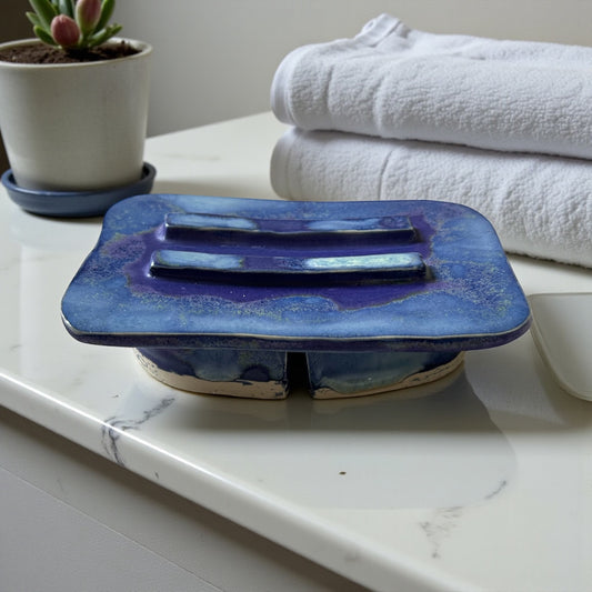 Pedestal Soap Dish #53 in Aspen Blue