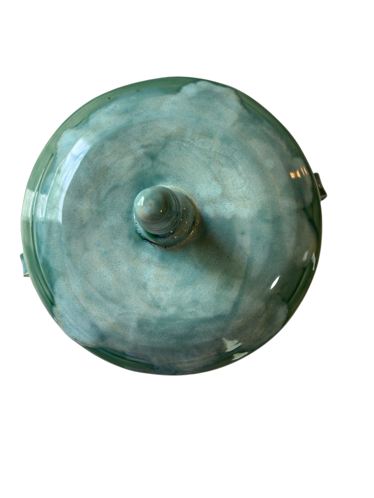 Soup Tureen #1 with Lid in Jade Celadon and Moss Mist