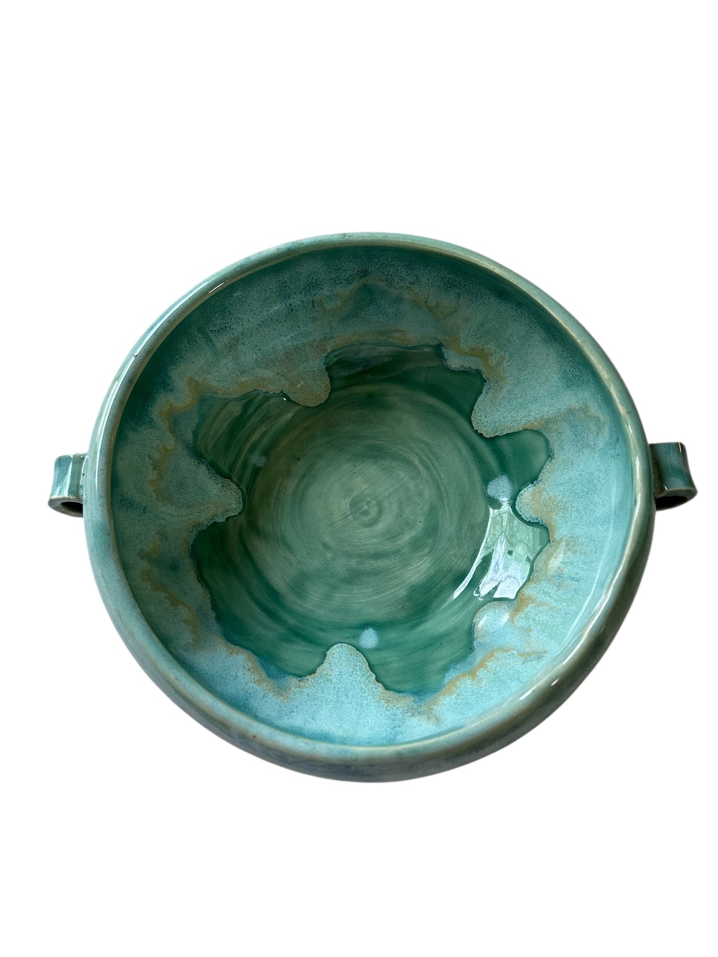 Soup Tureen #1 with Lid in Jade Celadon and Moss Mist
