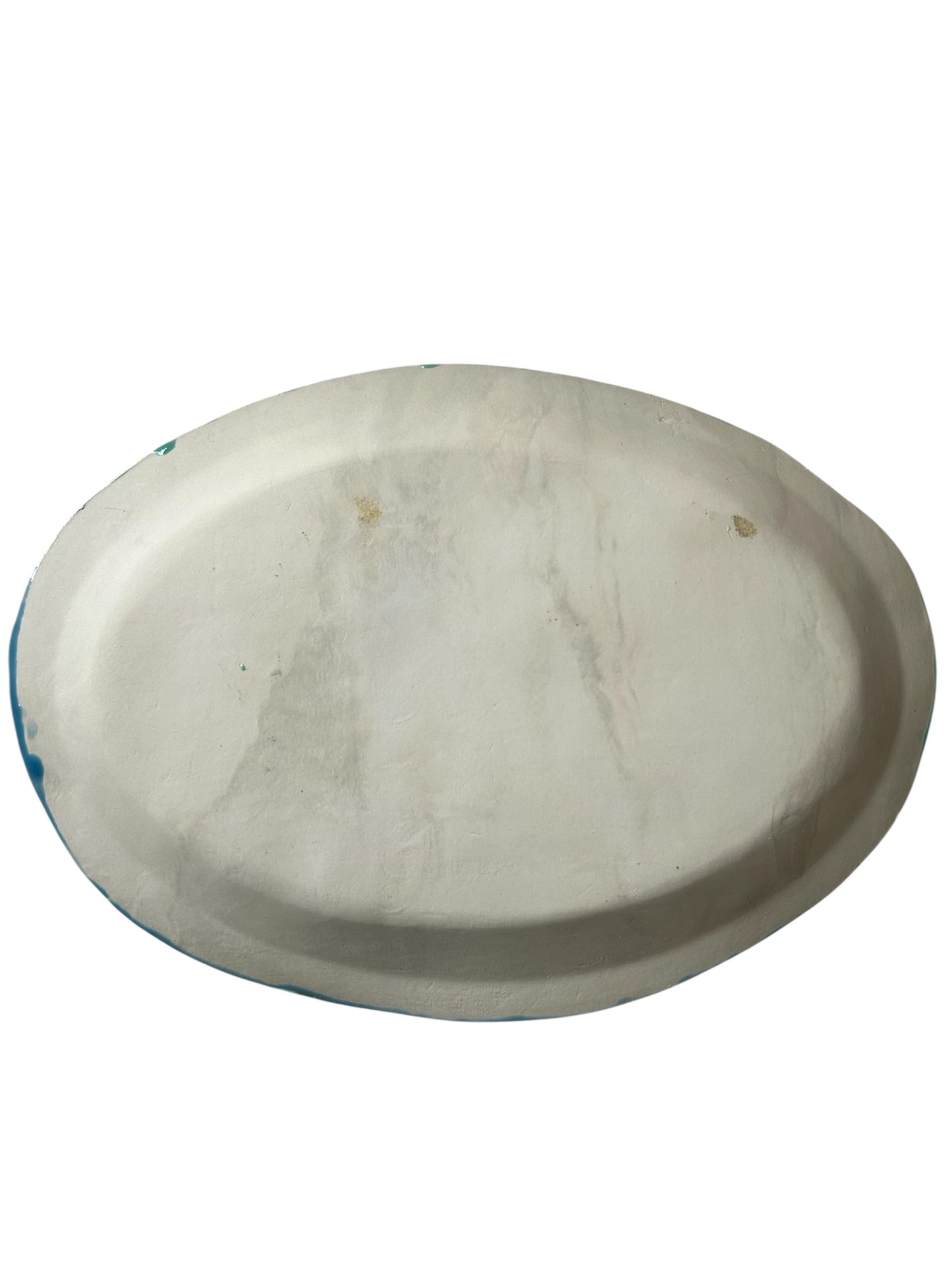 "Talking" Sculpture Platter #1 with Lilies and Birds