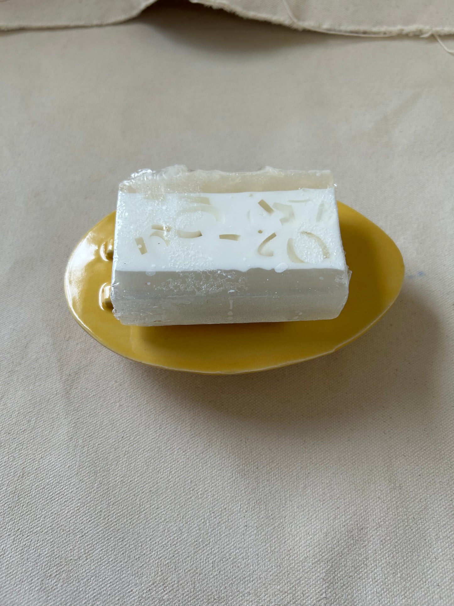 Pedestal Soap Dish #55 in Marigold Yellow